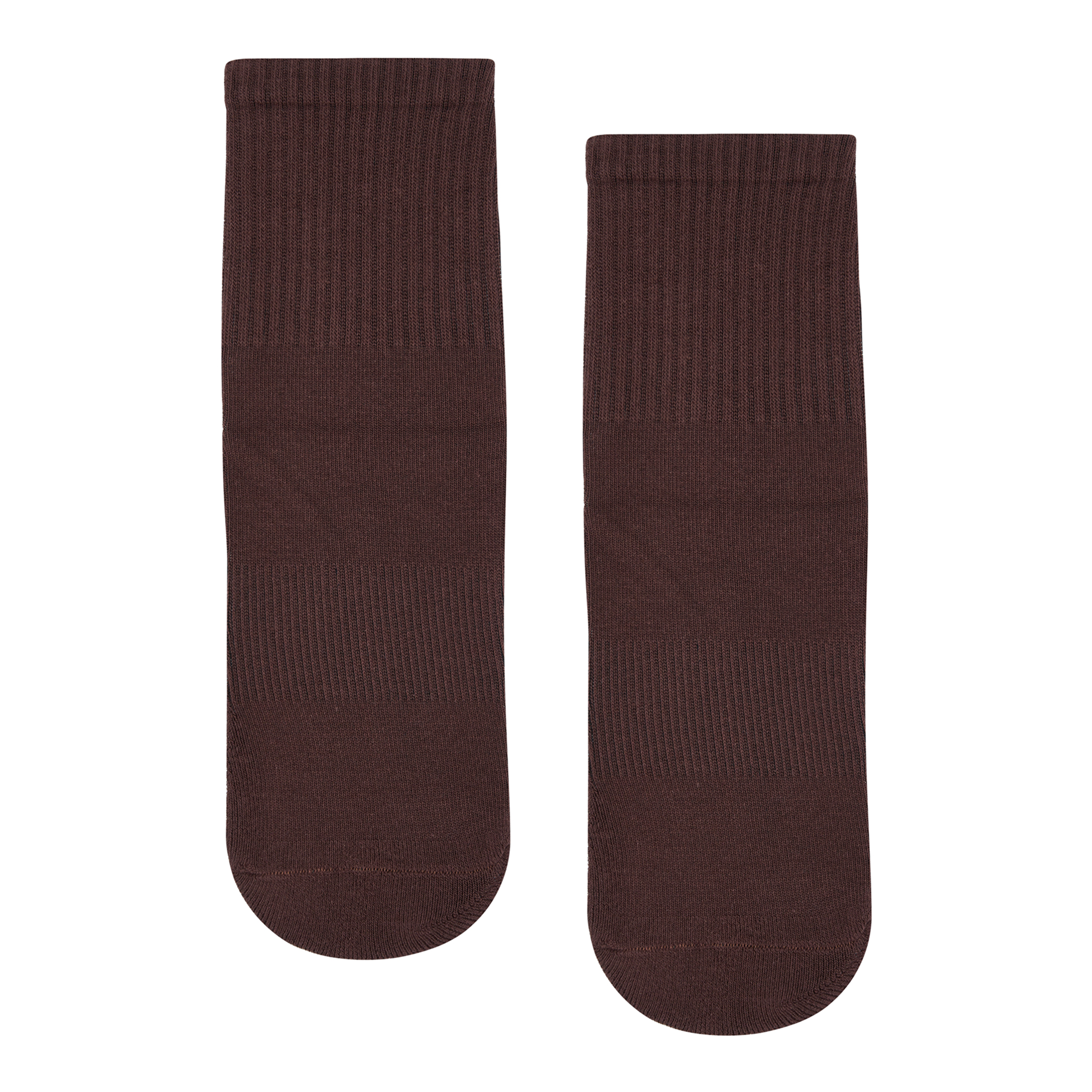 MoveActive Crew Non Slip Grip Socks - Espresso