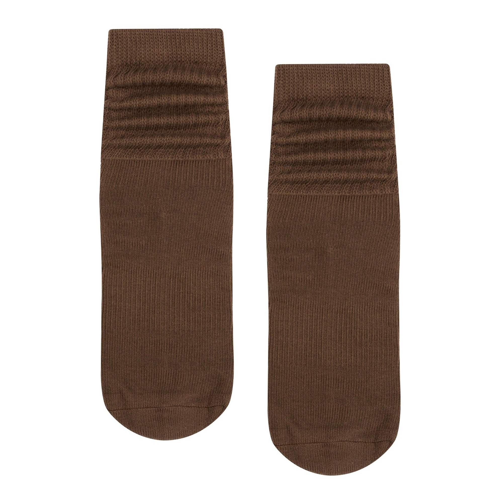 MoveActive Scrunch  Non Slip Grip Sock - Chocolate - L