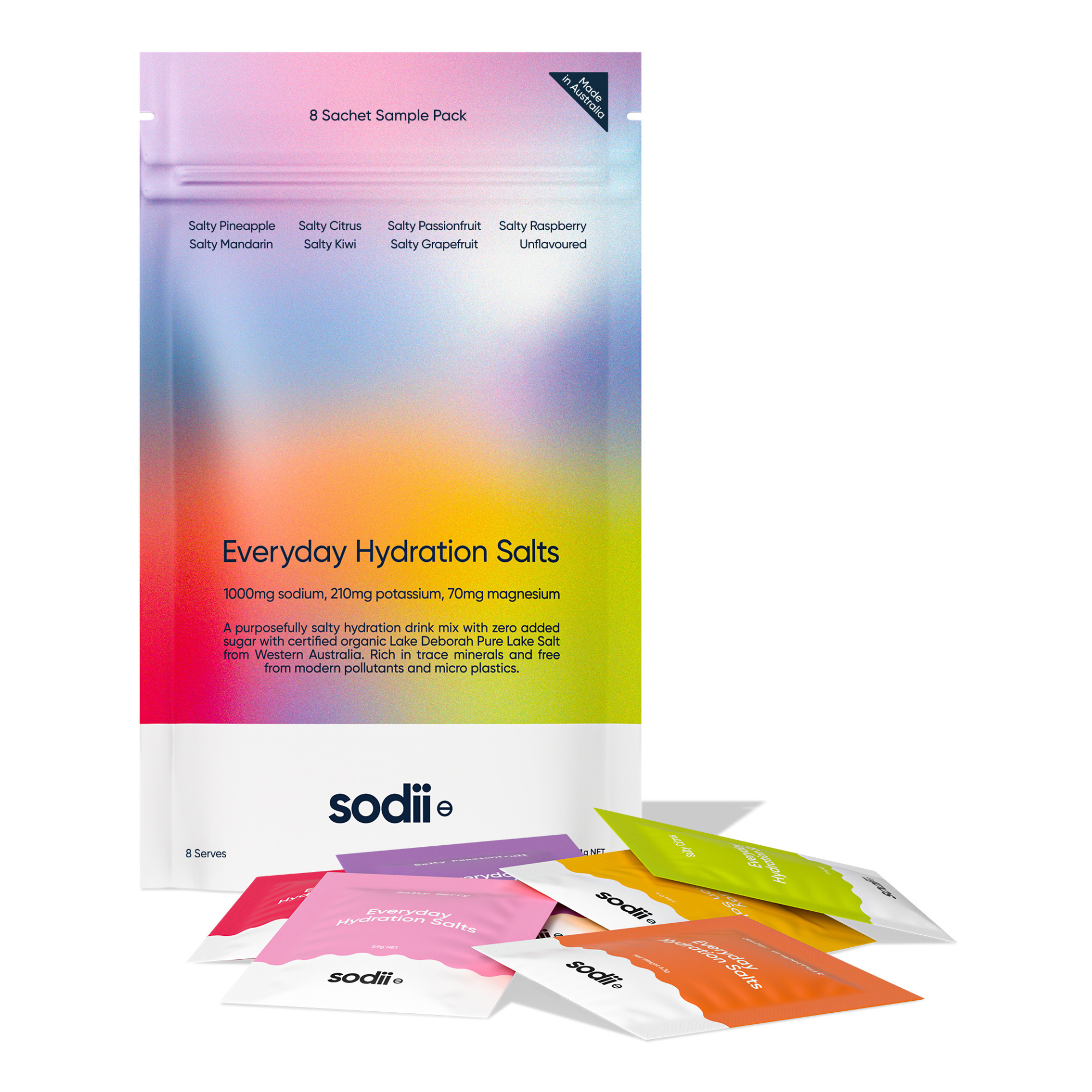 Sodii Everyday Hydration Salts, 8 Sachet Trial Pack