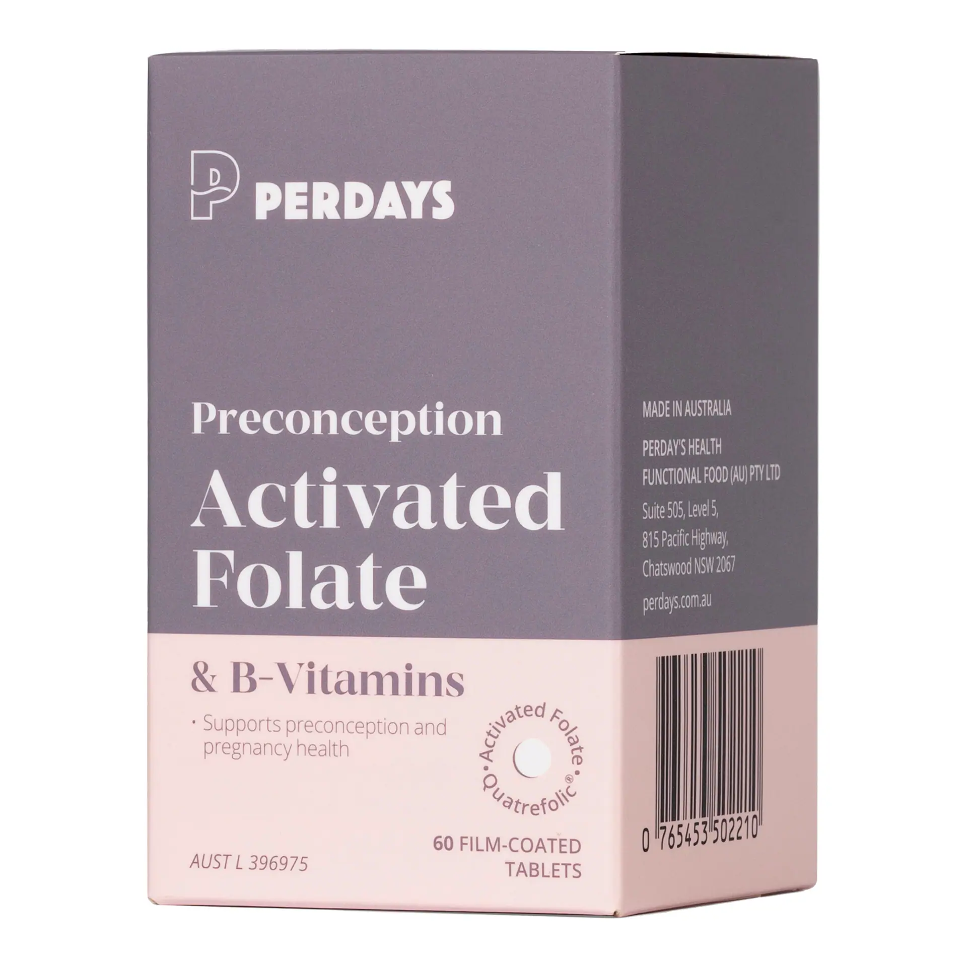 Perdays Preconception Activated Folate & B-Vitamins