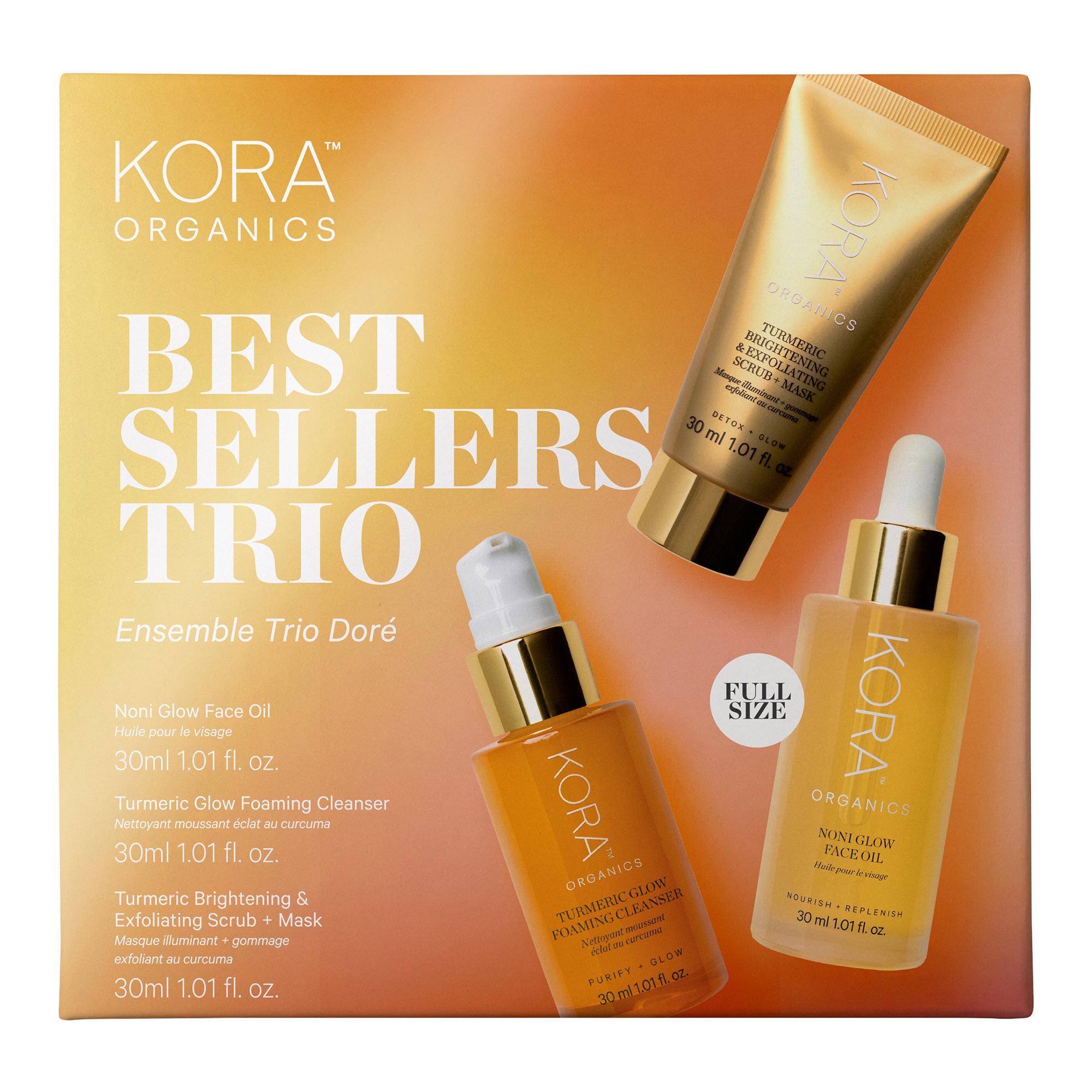 KORA Organics Best Sellers Trio