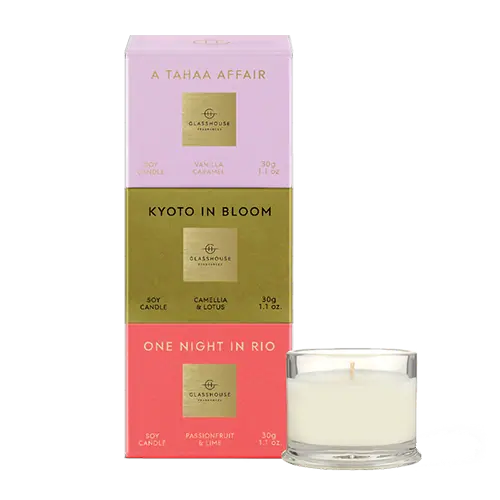 Glasshouse Fragrances Candle Trio - Spend $90 on GH AU