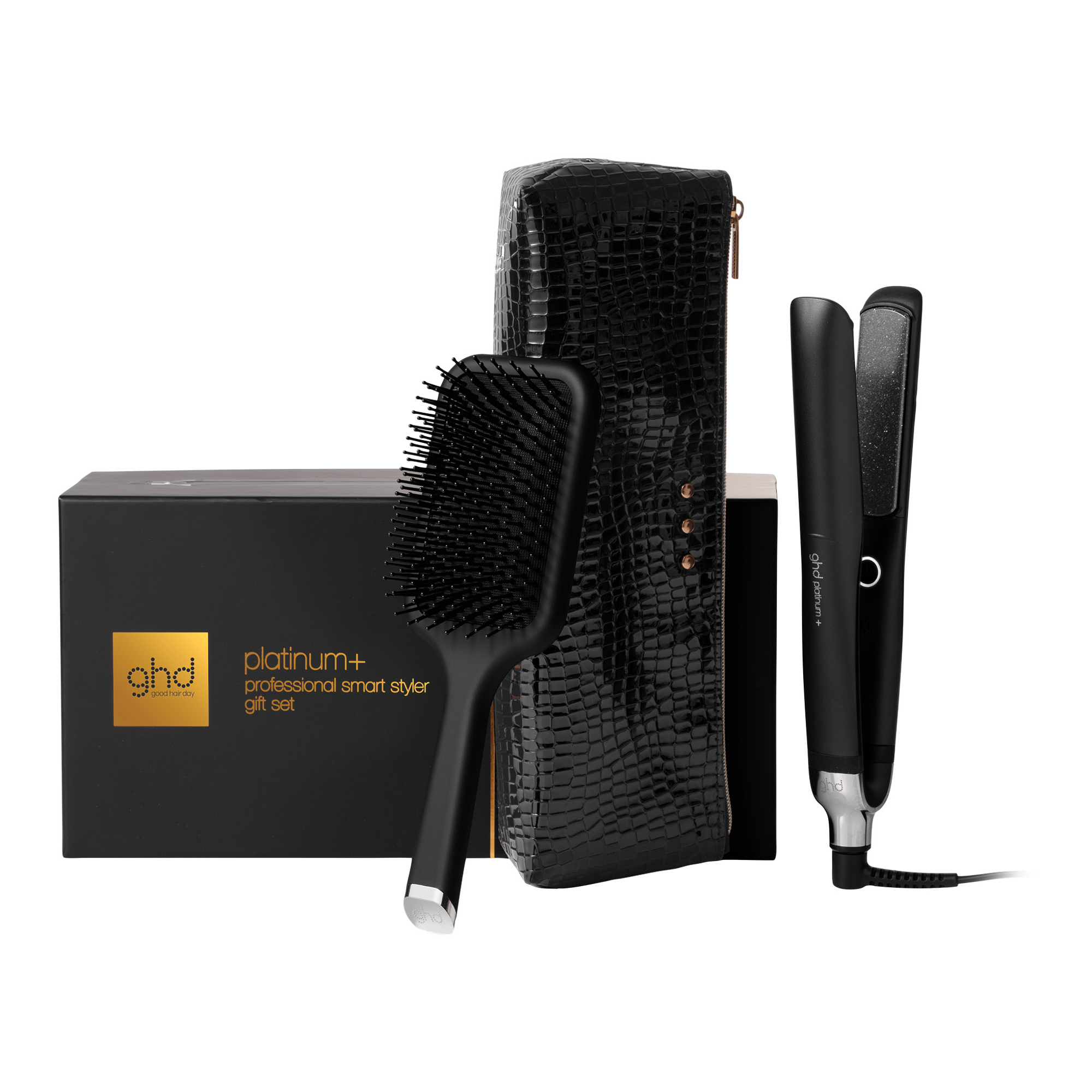 ghd platinum+  hair straightener gift set
