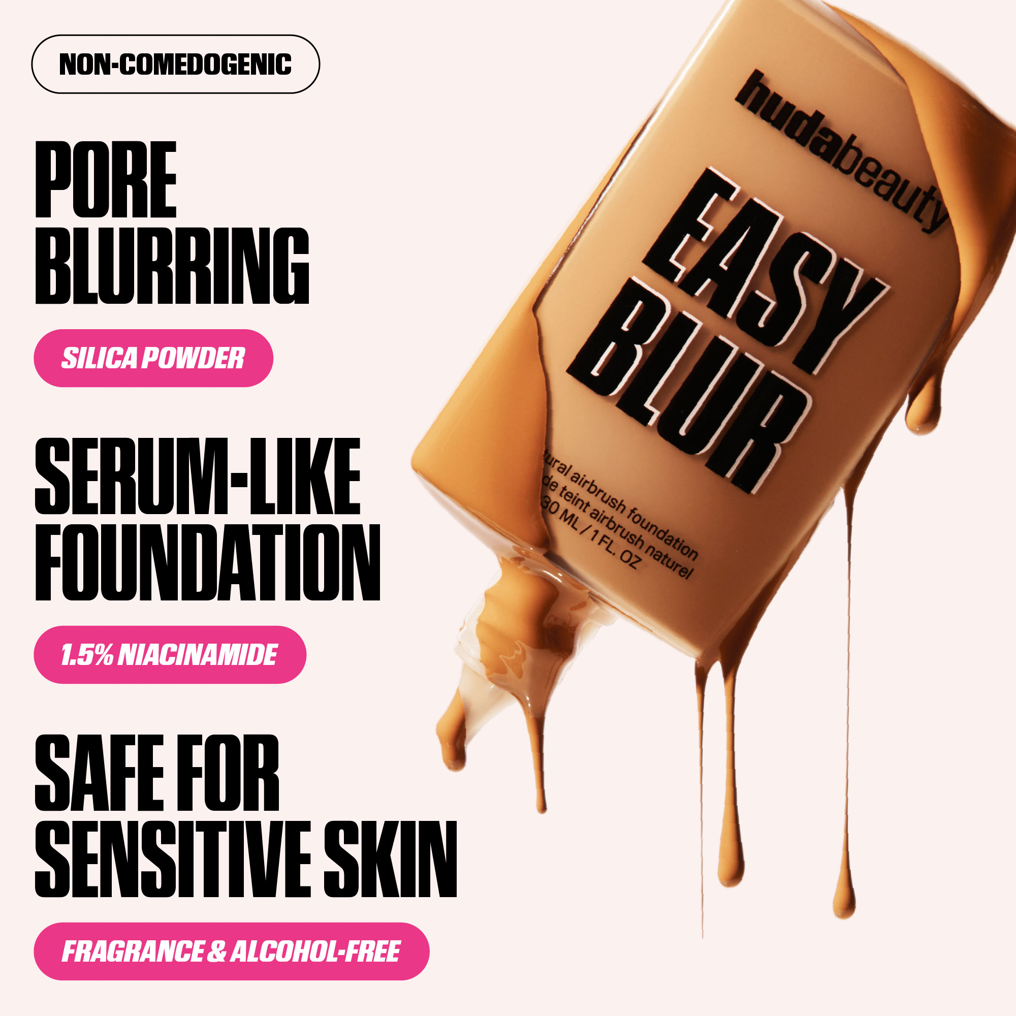 Huda Beauty Easy Blur Natural Airbrush Foundation 30ml