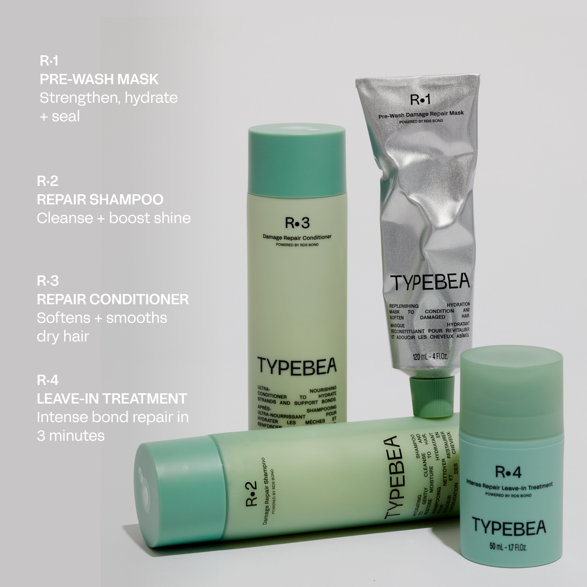 Styling Typebea TYPEBEA R.4 Intense Repair Leave-In Treatment - Adore Beauty
