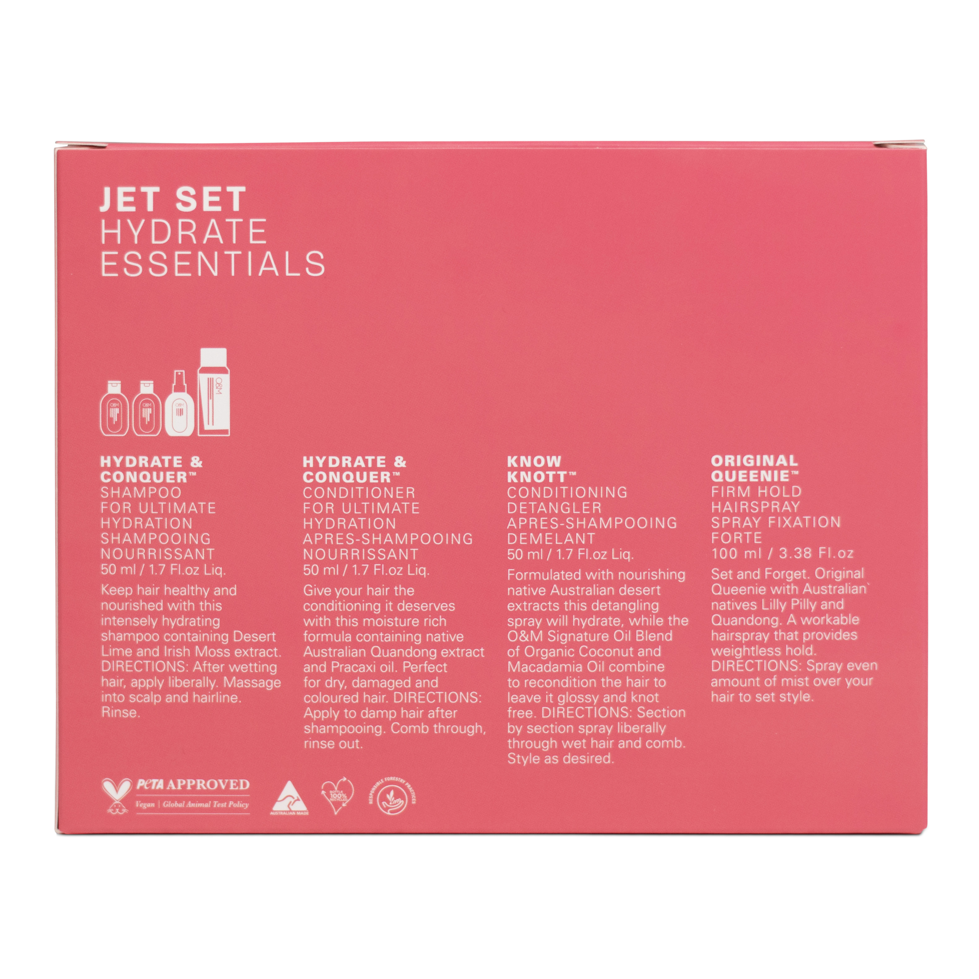 O&M Jetset Hydrate Essentials Pack