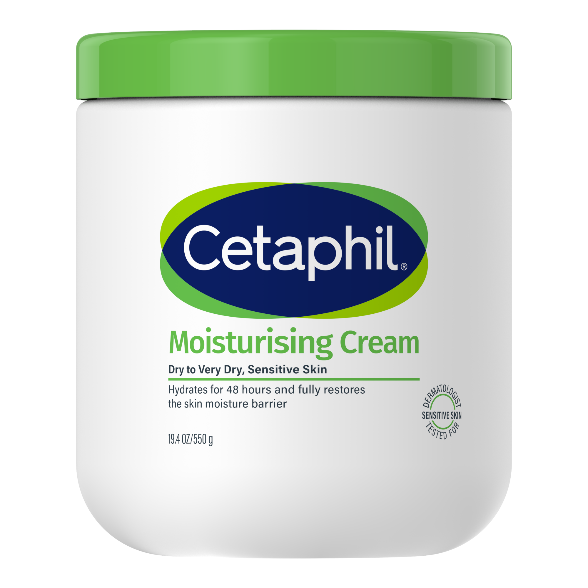 Cetaphil Moisturising Cream 550g, Rich Hydrating Moisturiser