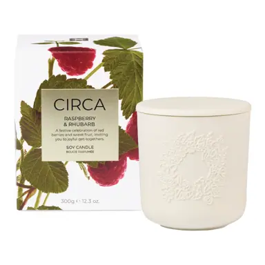 CIRCA 300g Candle - Christmas - Raspberry & Rhubarb