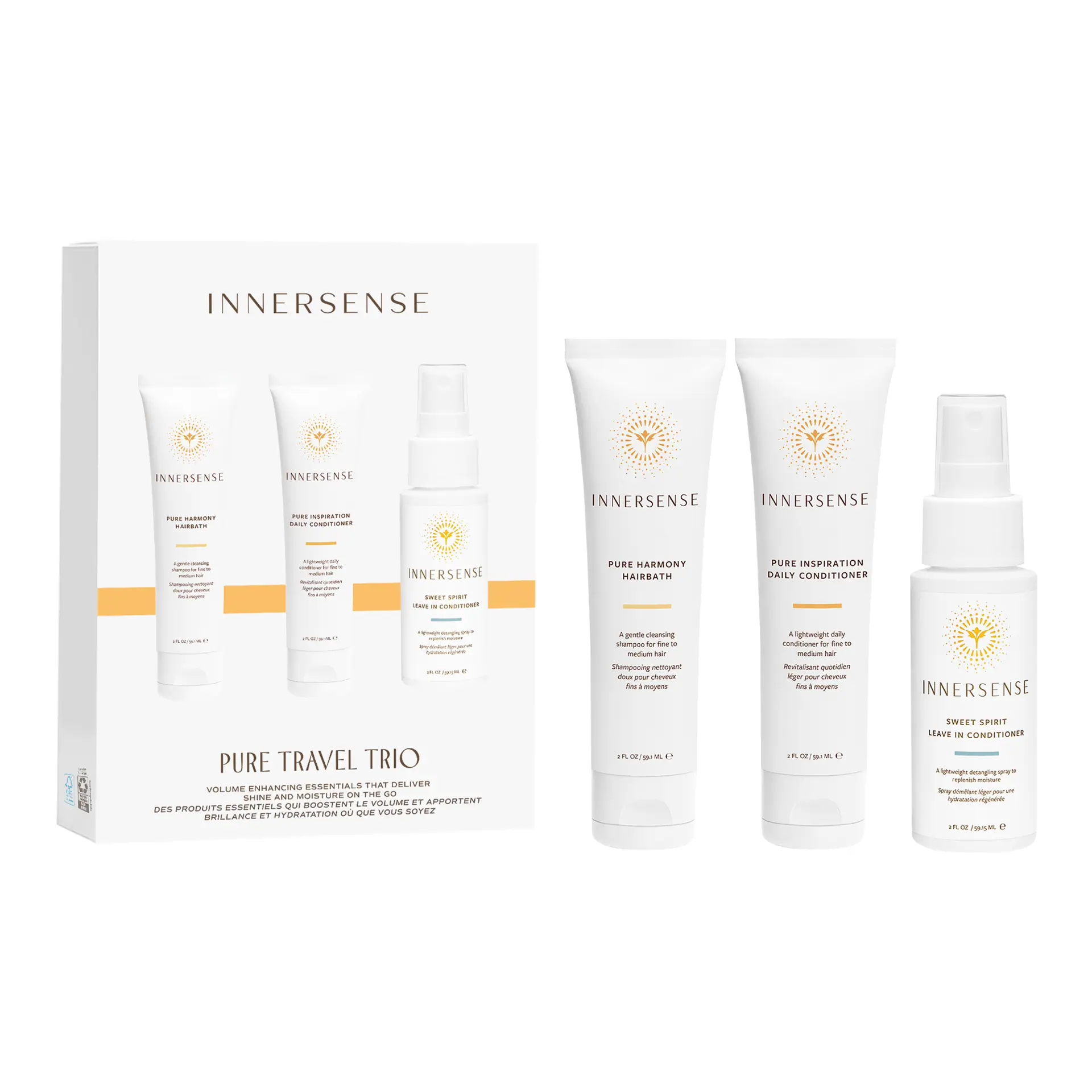 Innersense Organic Beauty Travel Trio - Pure Balancing Collection