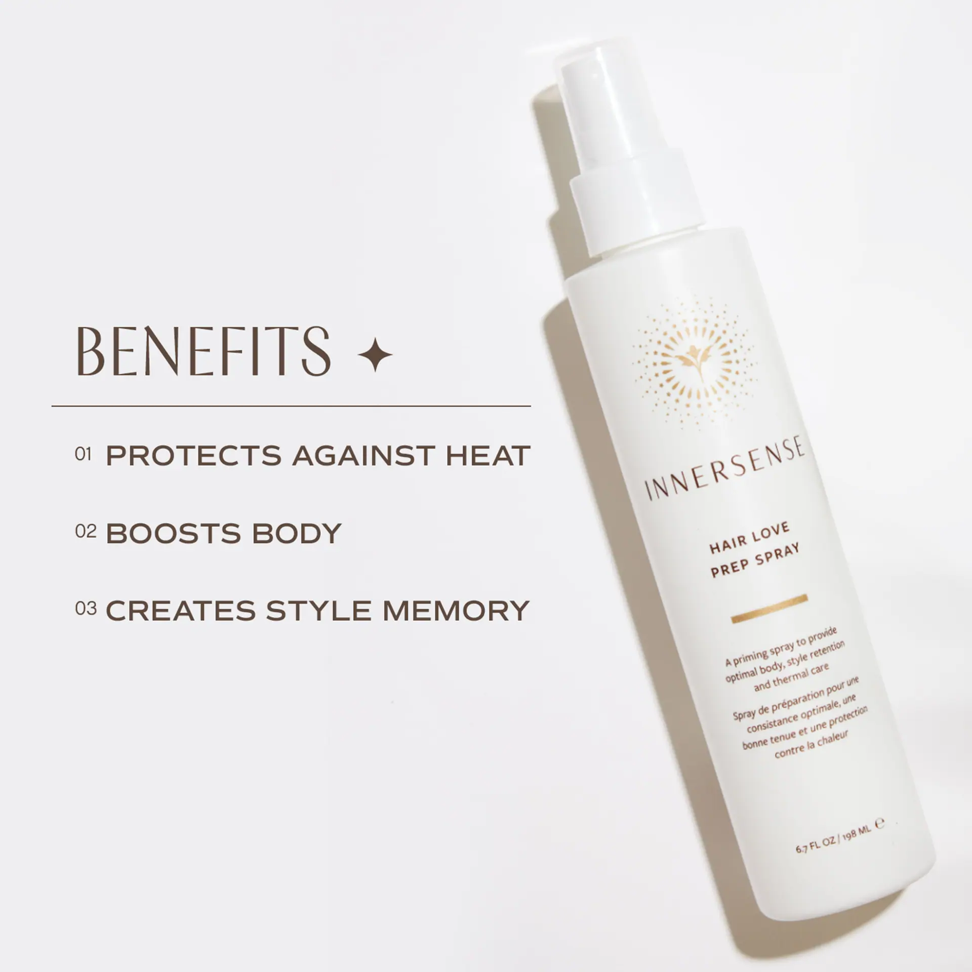 Innersense Organic Beauty Hair Love Prep Priming Heat Protectant Spray