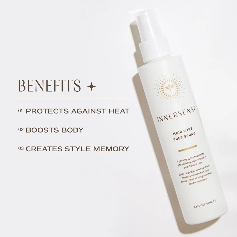Innersense Organic Beauty Hair Love Prep Priming heat protectant Spray 