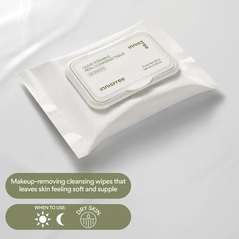 INNISFREE Olive Vitamin E Real Cleansing Tissue
