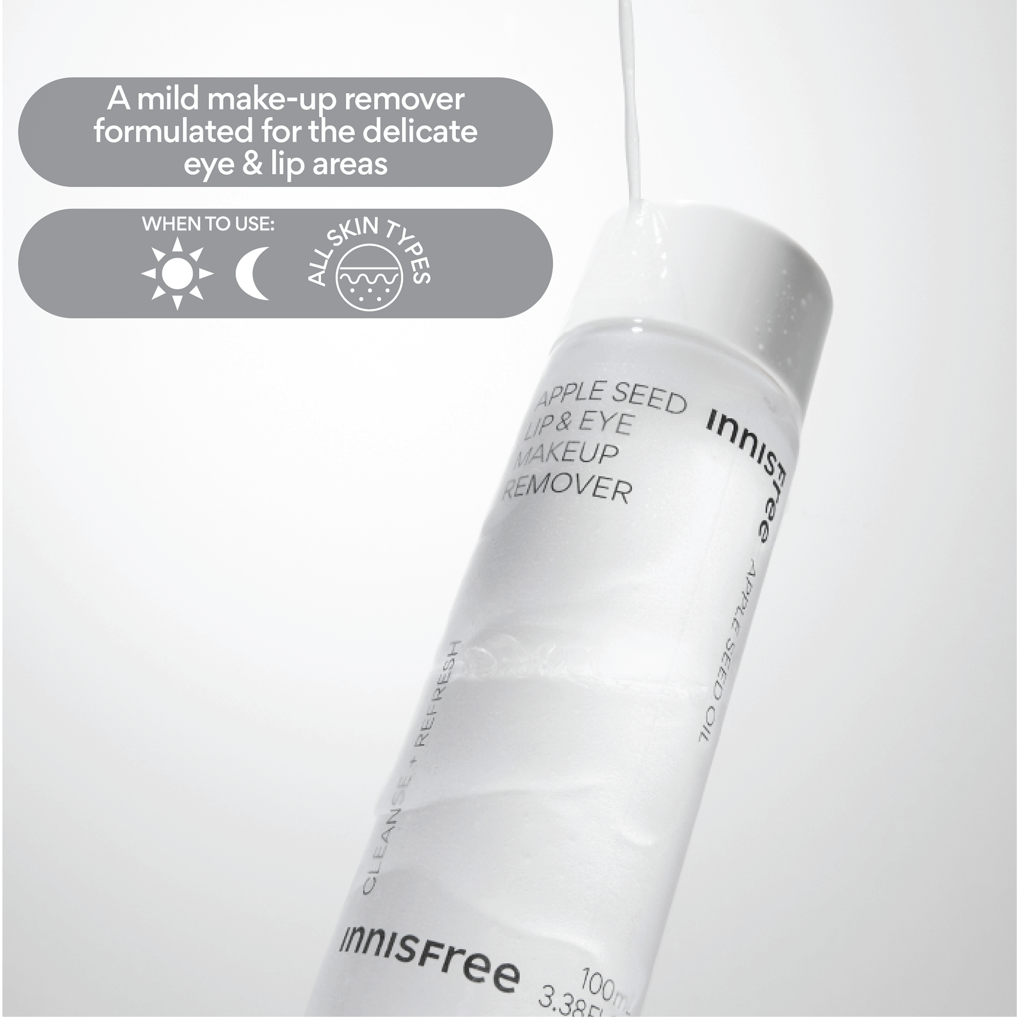 INNISFREE Apple Seed Lip & Eye Make Up Remover