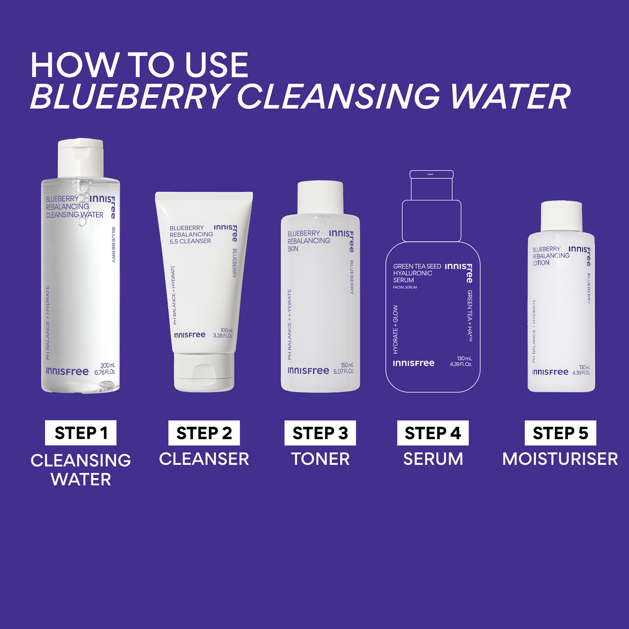 INNISFREE Blueberry Rebalancing Cleansing Water