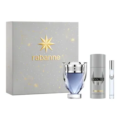 Rabane Invictus Eau de Toilette 100 ml + Deodorant 150 ml + Eau de Toilette 10 ml