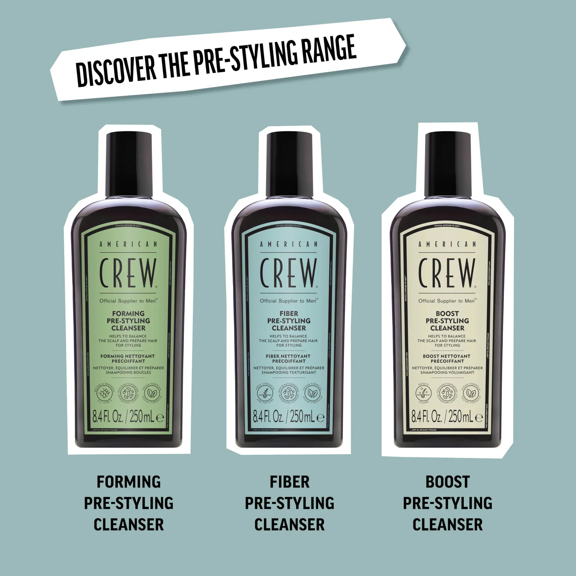 American Crew Fiber Pre-Styler Shampoo 250ml