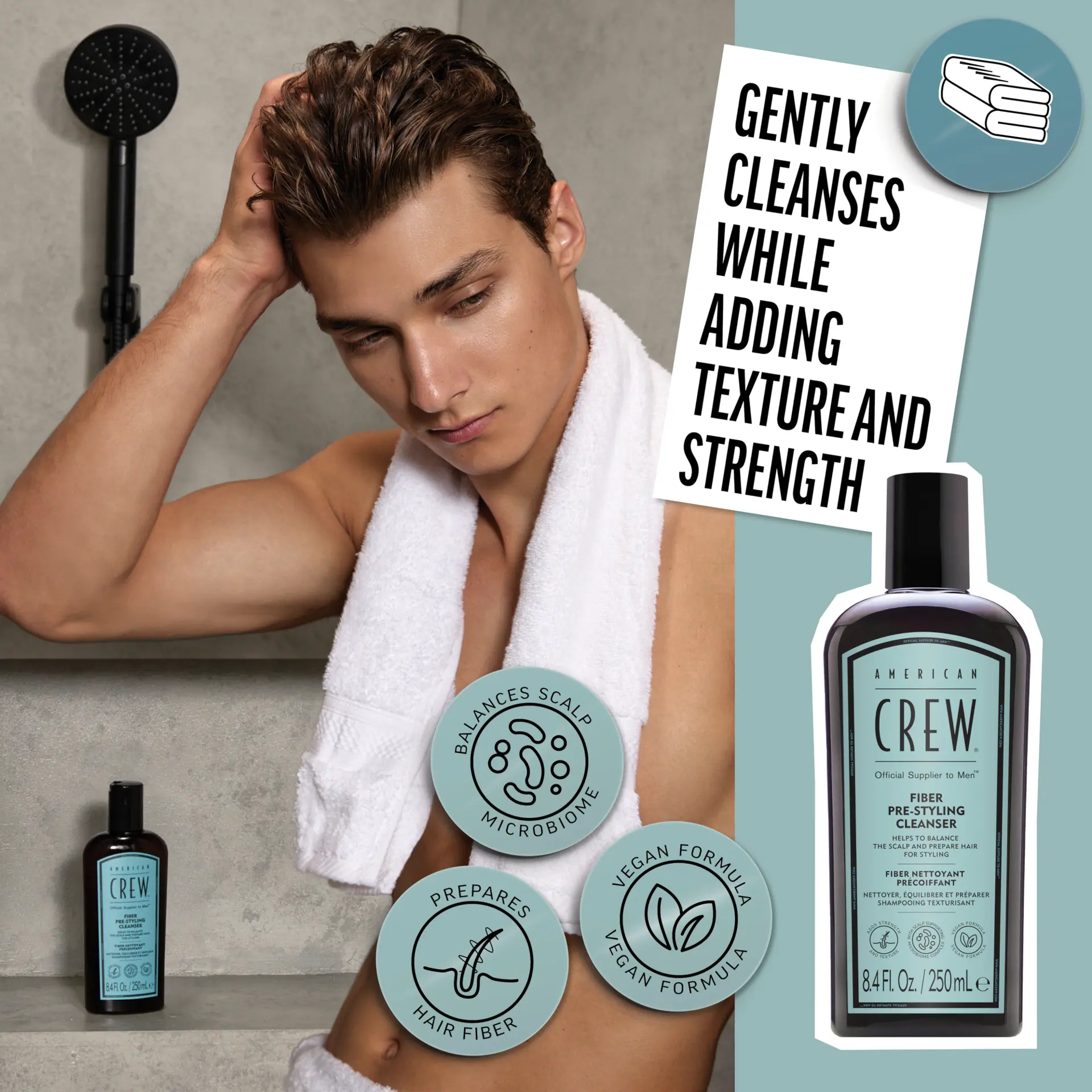 American Crew Fiber Pre-Styler Shampoo 250ml