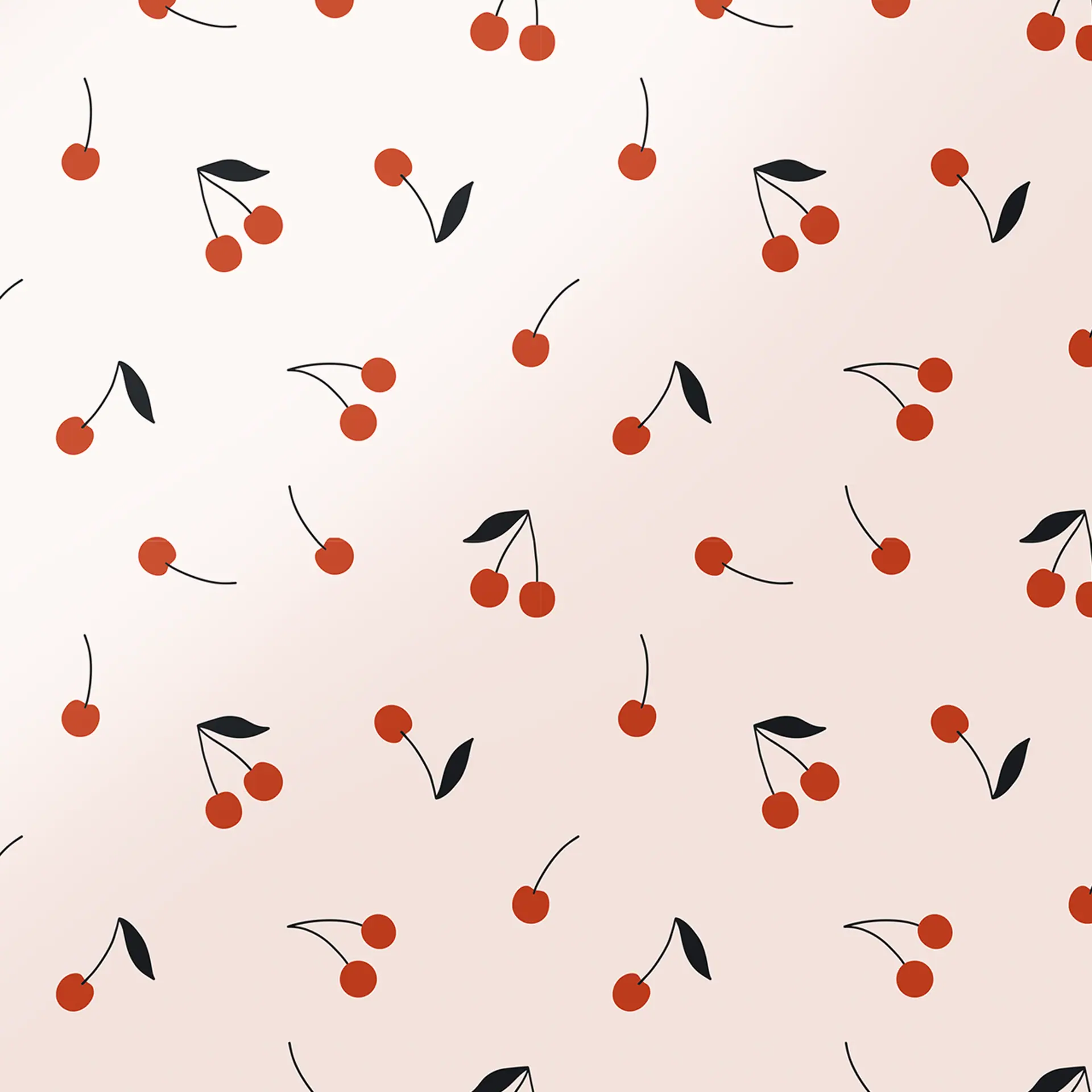 Kitsch Standard Satin Pillowcase - Cherry Print