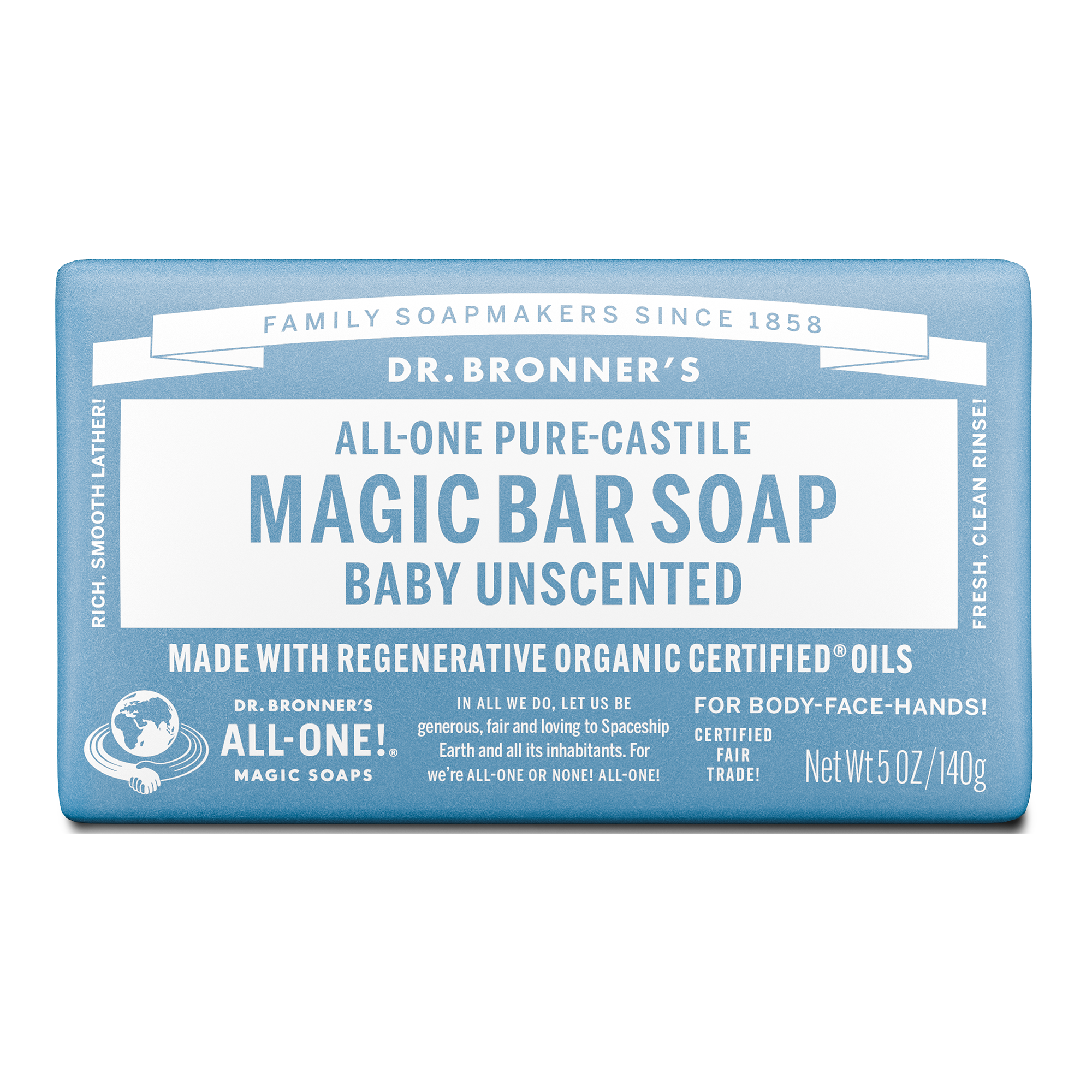 Dr. Bronner's Castile Bar Soap - Baby Unscented