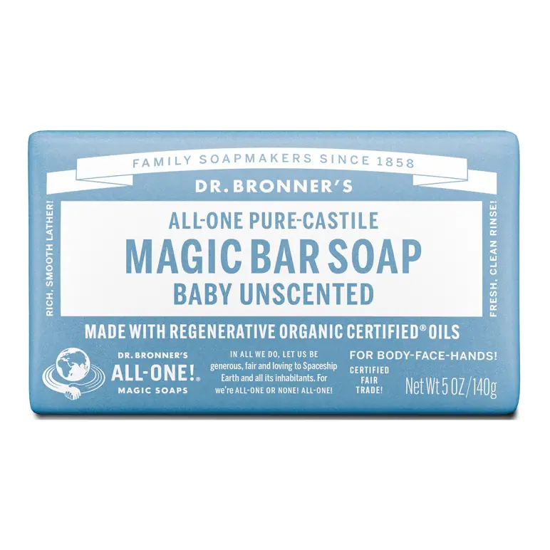 Dr. Bronner's Castile Bar Soap - Baby Unscented