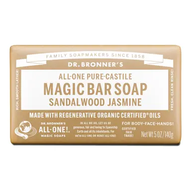 Dr. Bronner's Castile Bar Soap - Sandalwood & Jasmine
