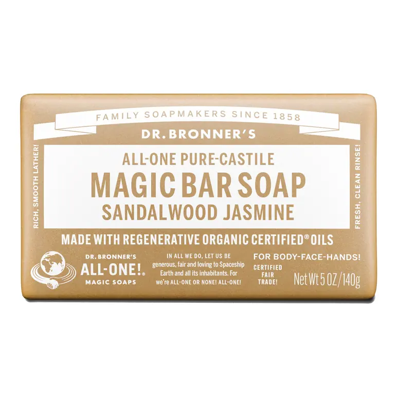 Dr. Bronner's Castile Bar Soap - Sandalwood & Jasmine