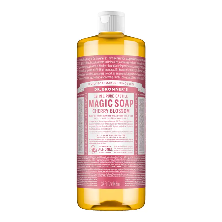 Dr. Bronner Castile Liquid Soap - Cherry Blossom 946ml