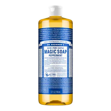 Dr. Bronner's Castile Liquid Soap - Peppermint 946ml