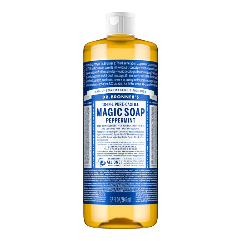 Dr. Bronner's Castile Liquid Soap - Peppermint 946ml