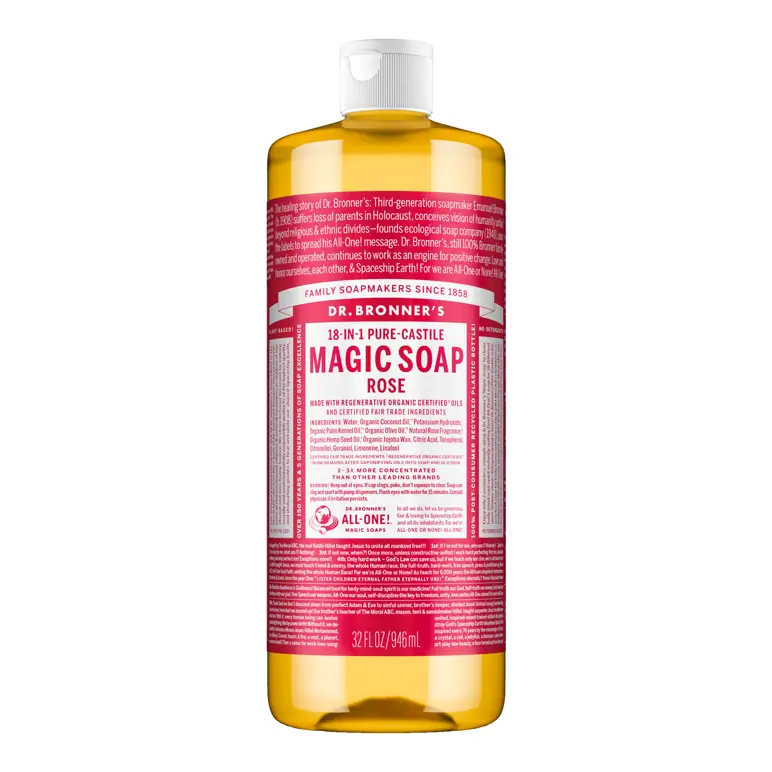 Dr. Bronner's Liquid Castile Soap - Rose 946ml