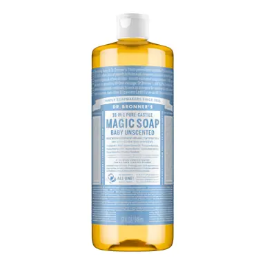 Dr. Bronner's Castile Liquid Soap - Baby Unscented 945mL