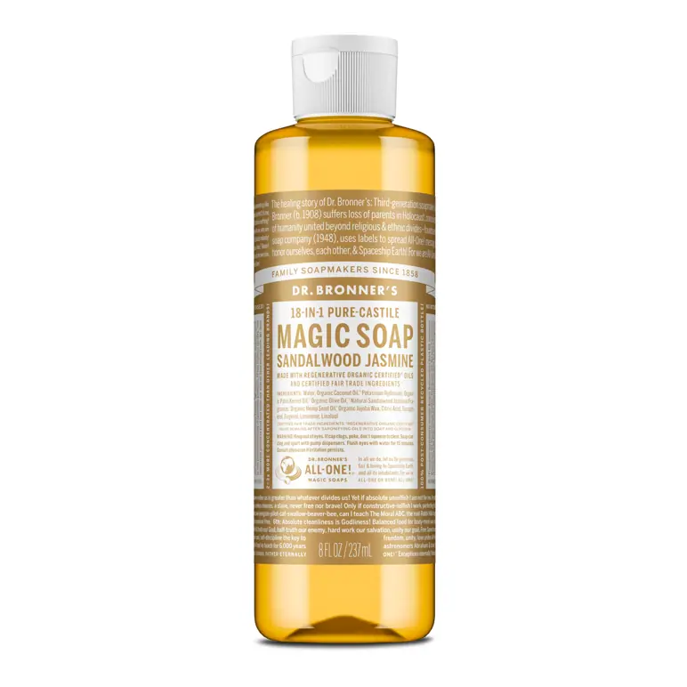 Dr. Bronner's Castile Liquid Soap - Sandalwood & Jasmine 237mL