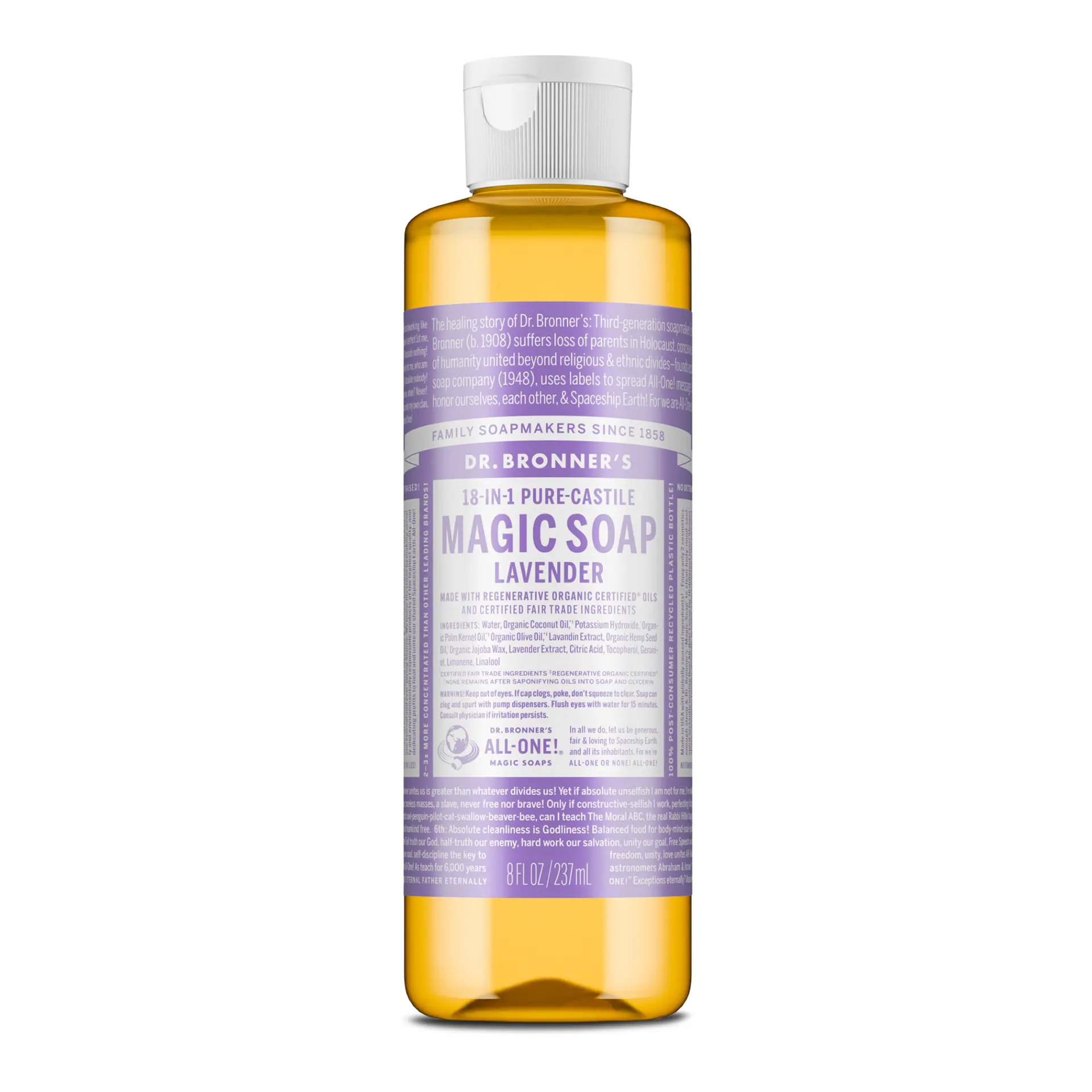 Dr. Bronner's Castile Liquid Soap - Lavender 237mL