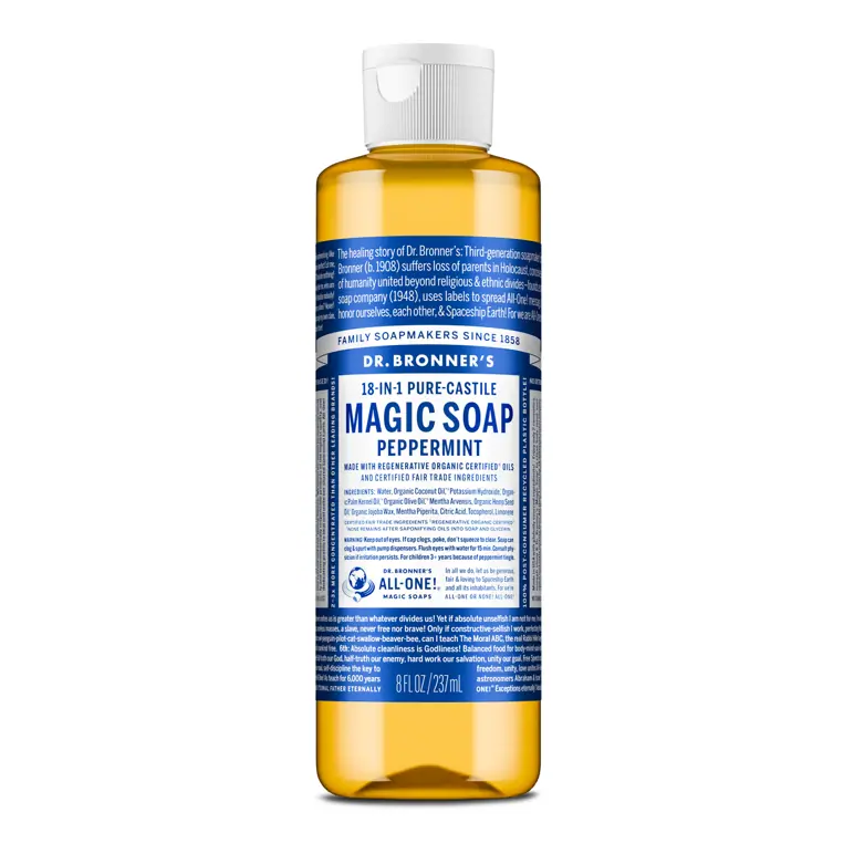 Dr. Bronner's Castile Liquid Soap - Peppermint 237mL