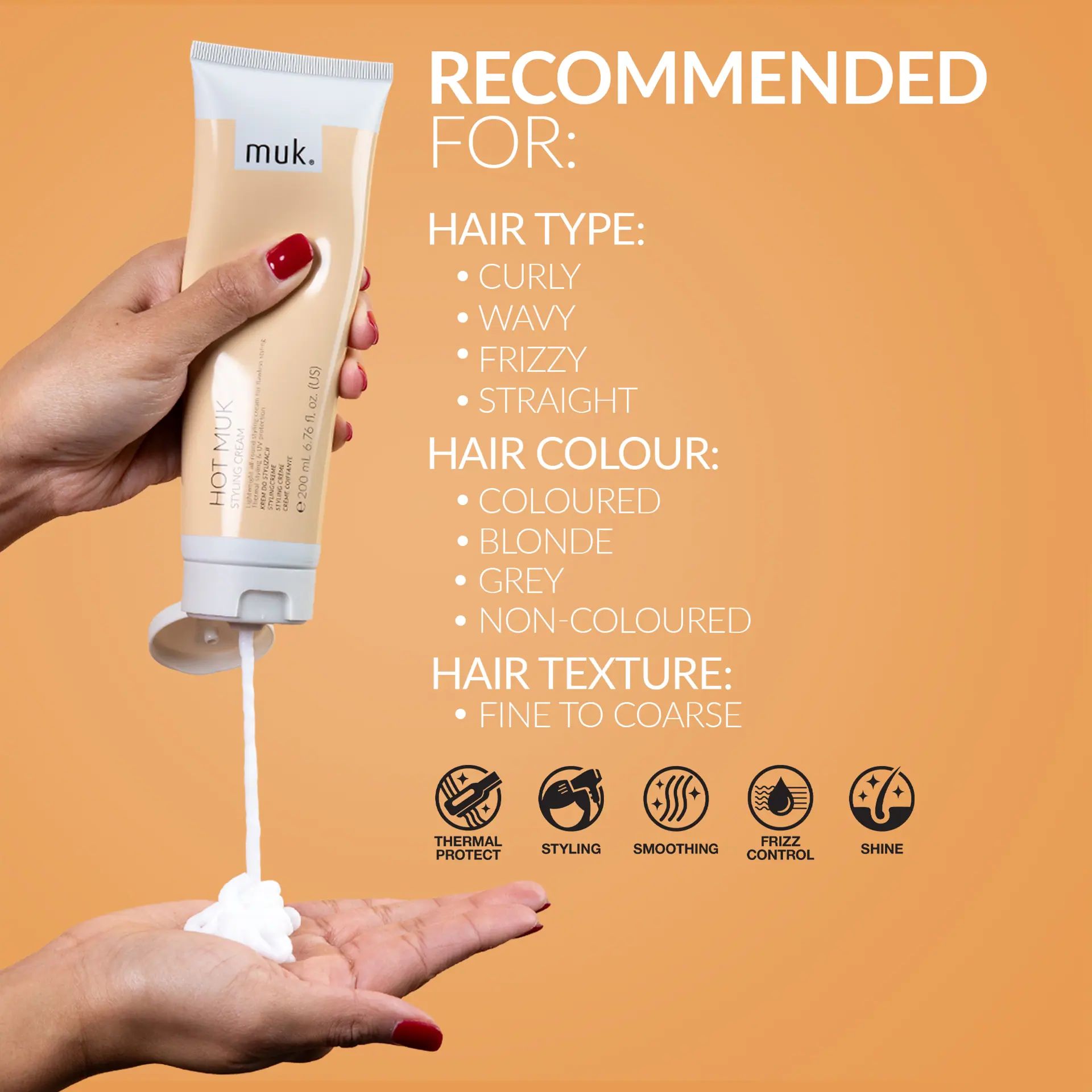 Muk Hot muk Styling Cream 200ml