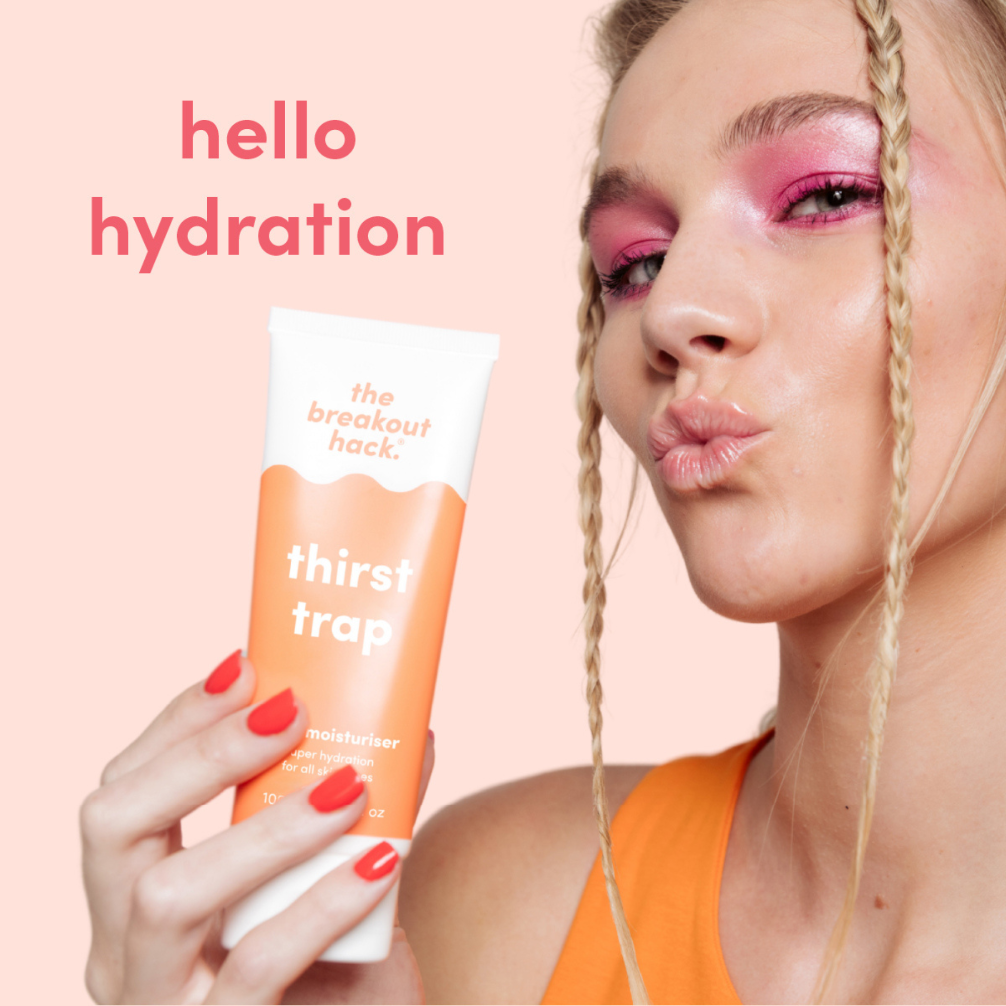 The Breakout Hack thirst trap face moisturiser 100mL