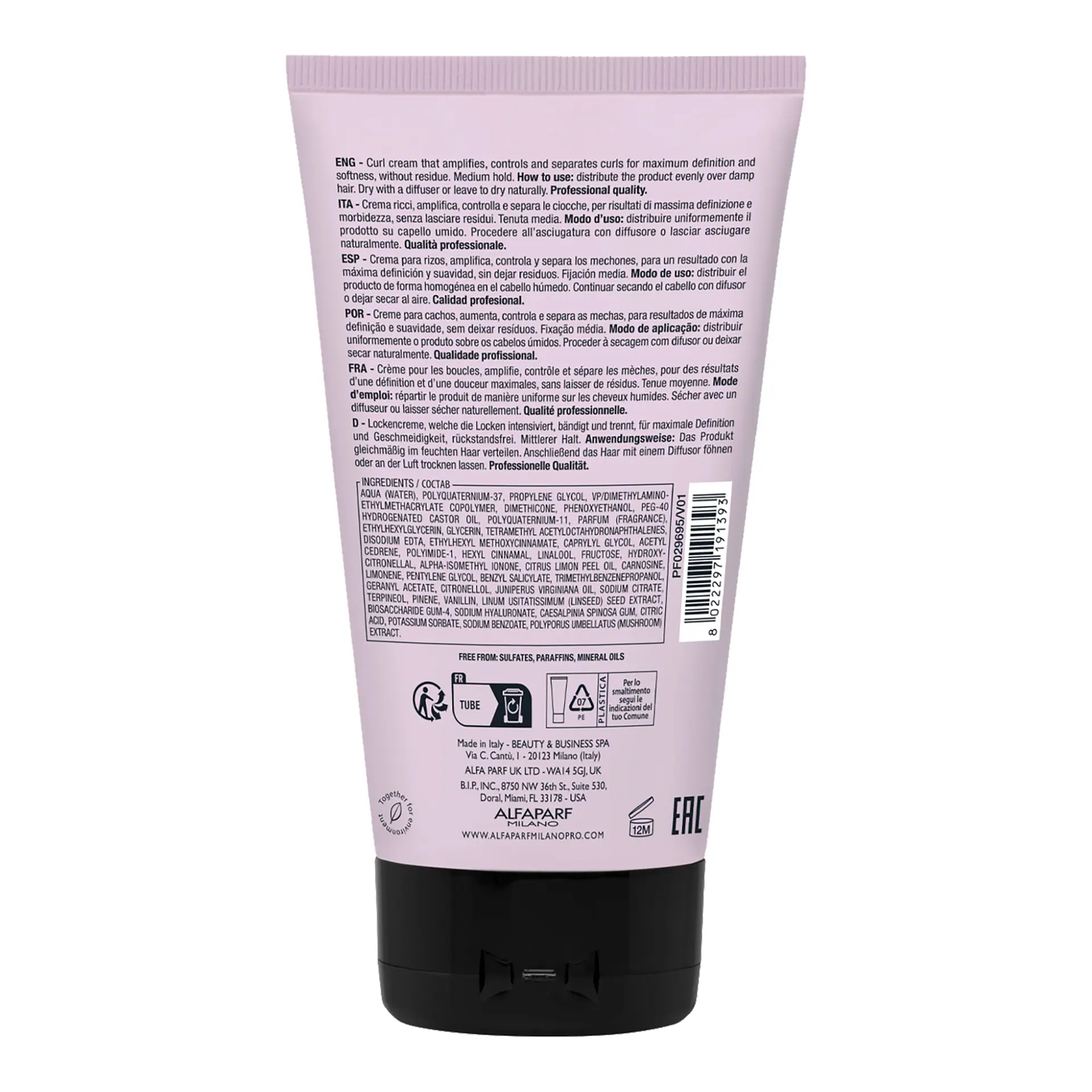 Alfaparf Milano Semi di Lino Style&Care Twisted Curls 150ml