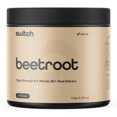 Switch Nutrition Beetroot Powder Triple Strength 6% Nitrate (30 Serves)