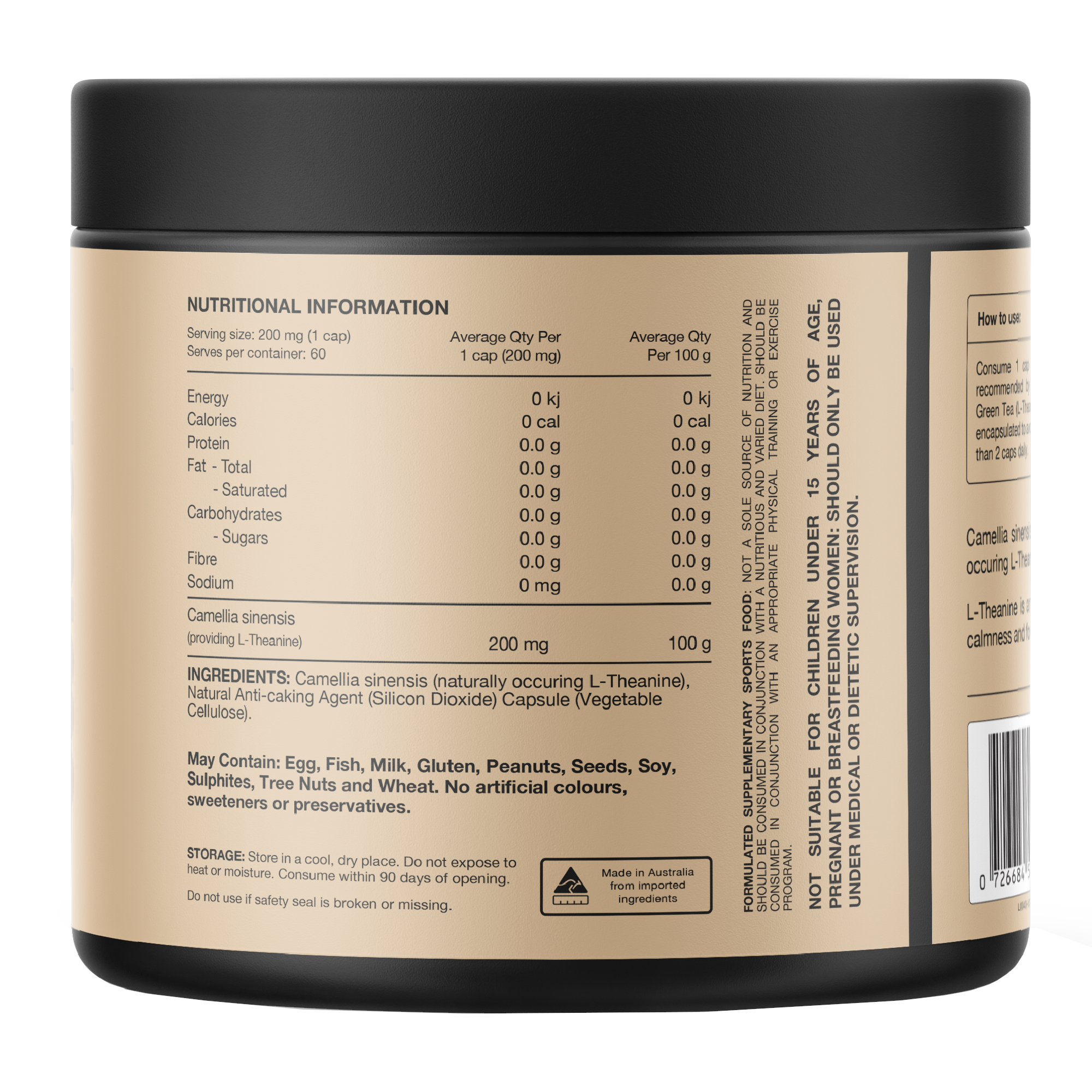Switch Nutrition L-Theanine (60 Capsules)