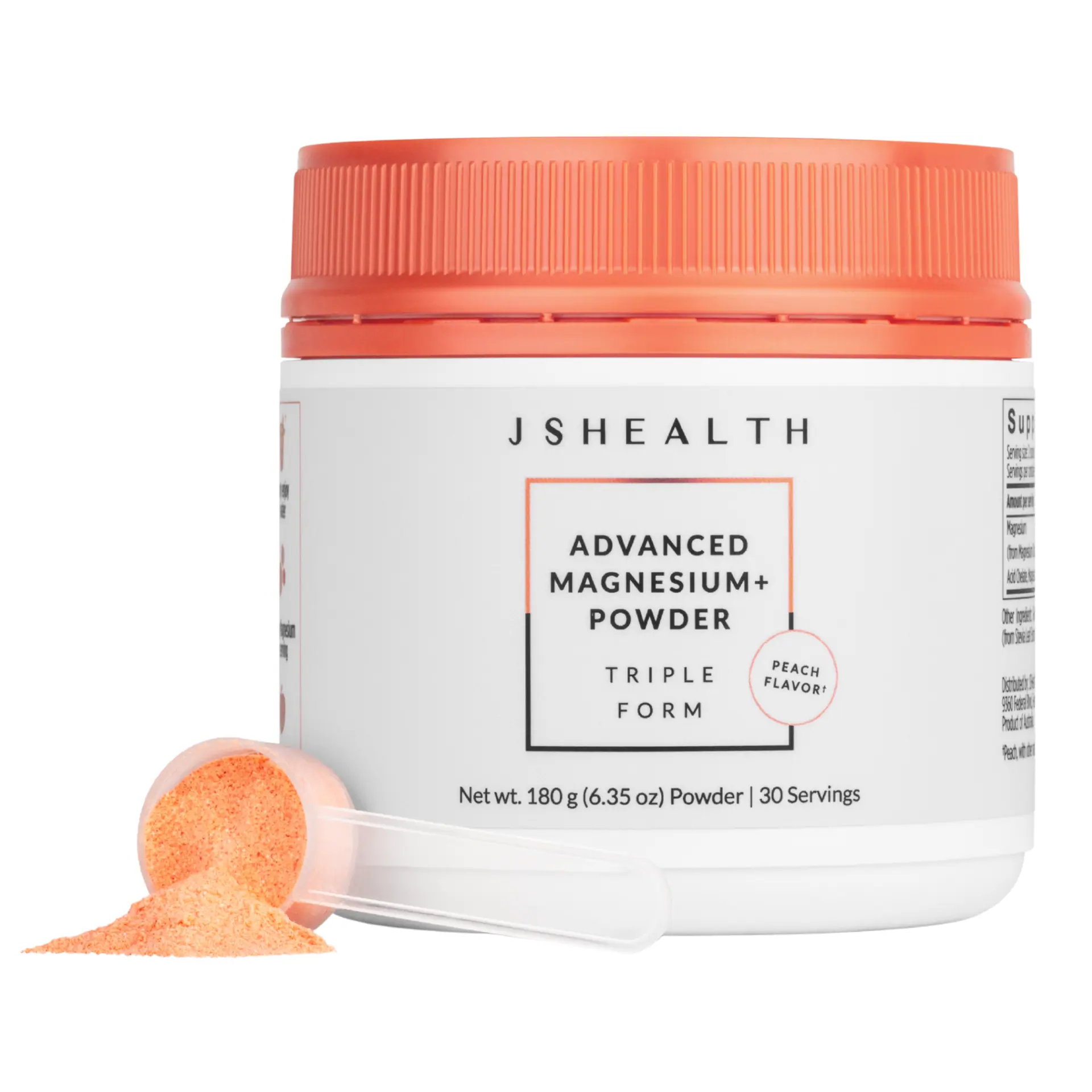 JSHealth Vitamins Advanced Magnesium+ Powder - Peach