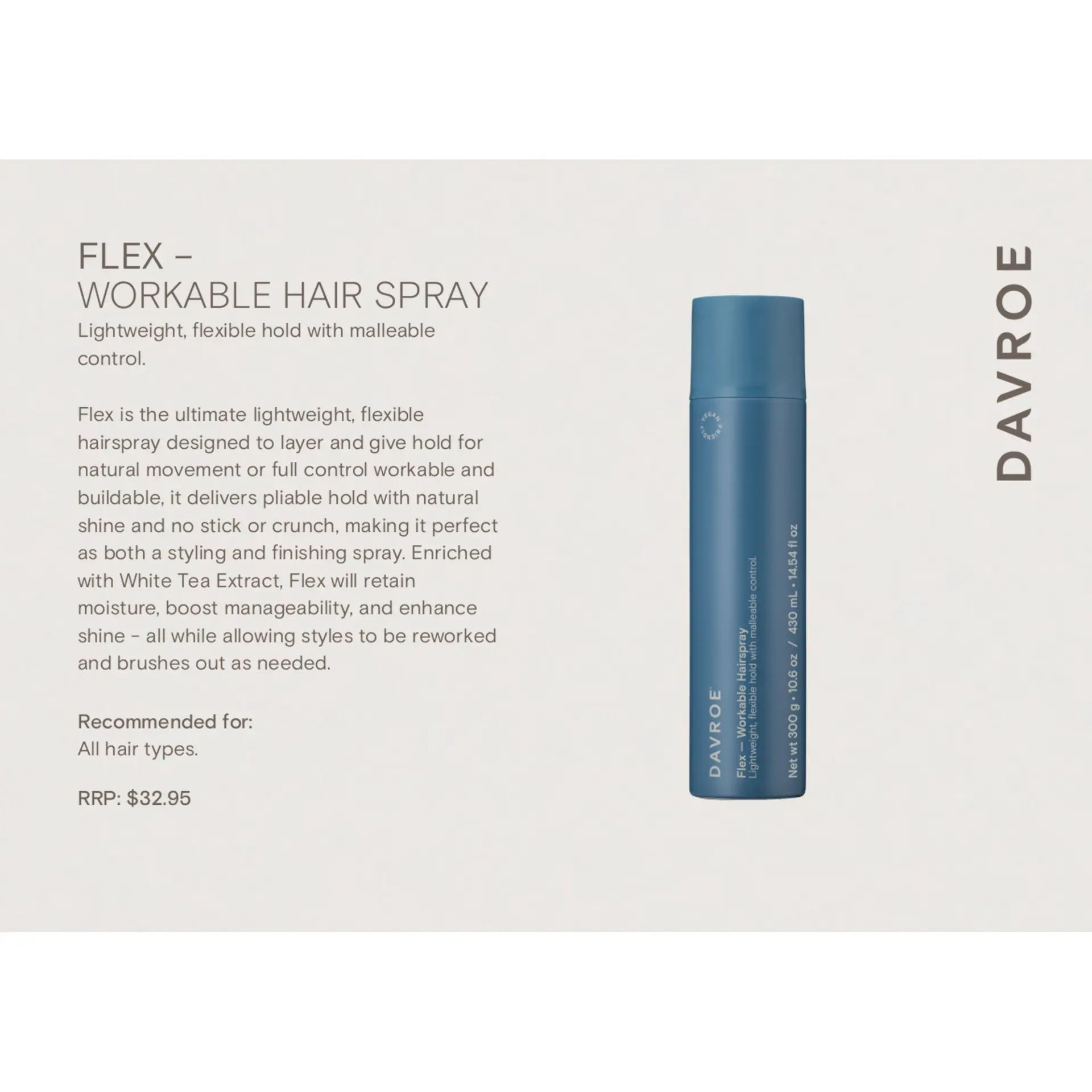Davroe Flex workable hairspray