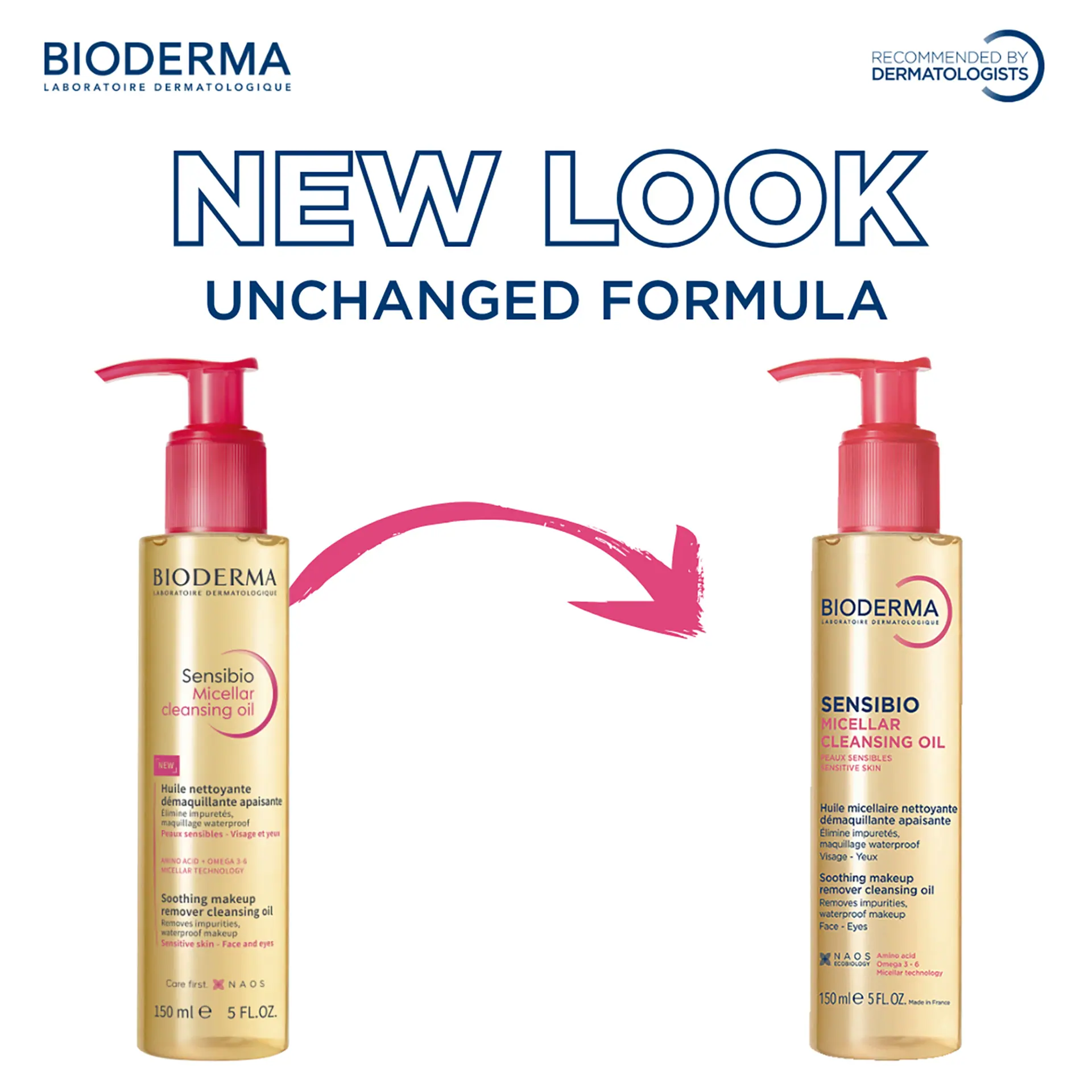 Bioderma Sensibio Micellar Cleansing Oil Makeup Remover for Sensitive Skin 150ml