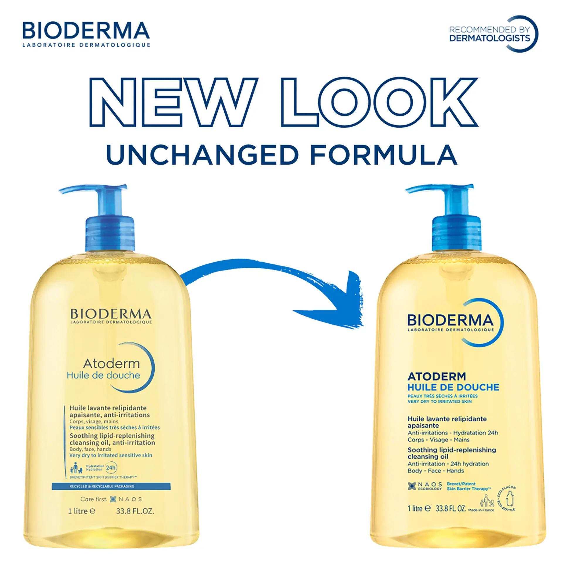 Bioderma Atoderm Ultra-Nourishing Cleansing Shower Oil 1L