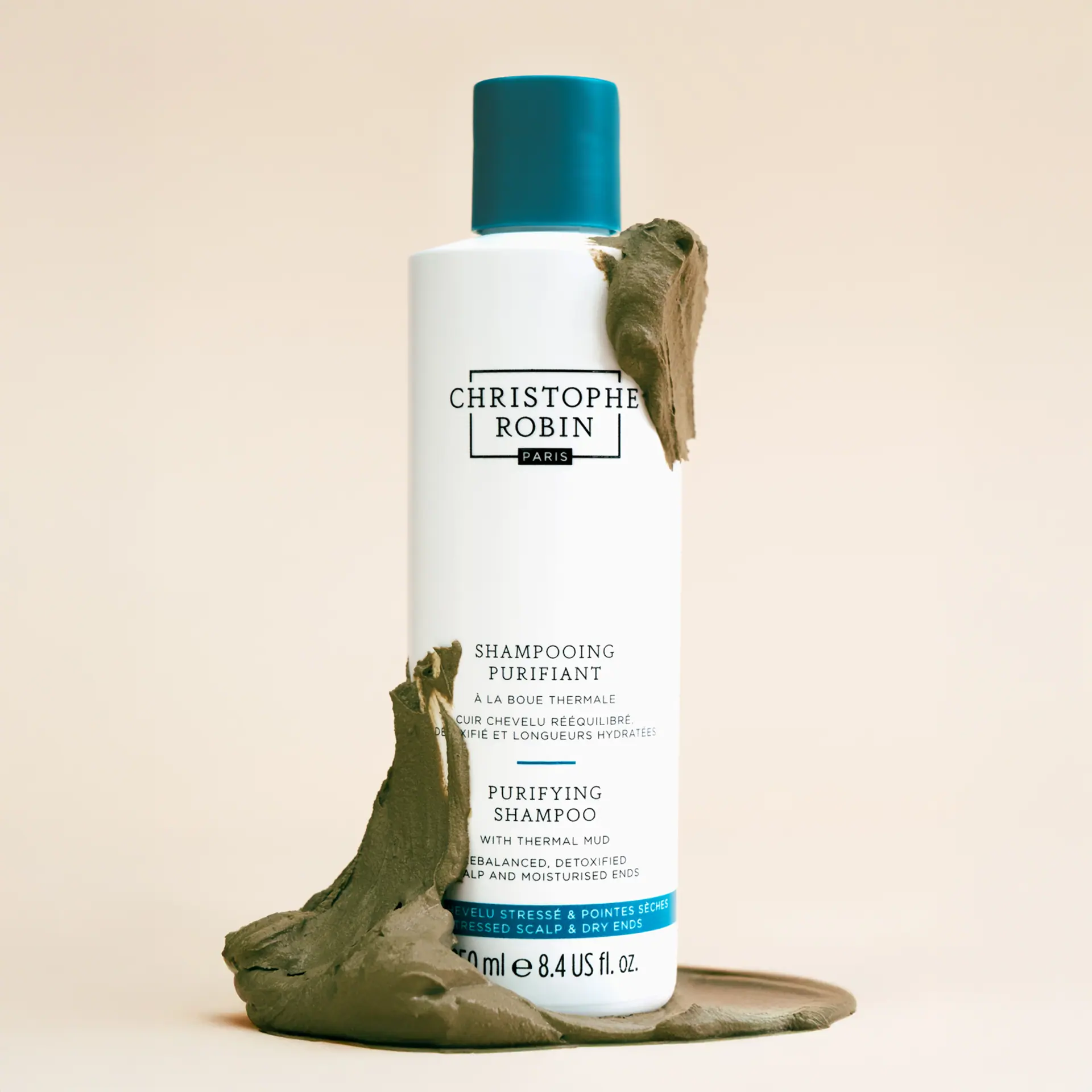 Christophe Robin Purifying Shampoo with Thermal Mud 250mL