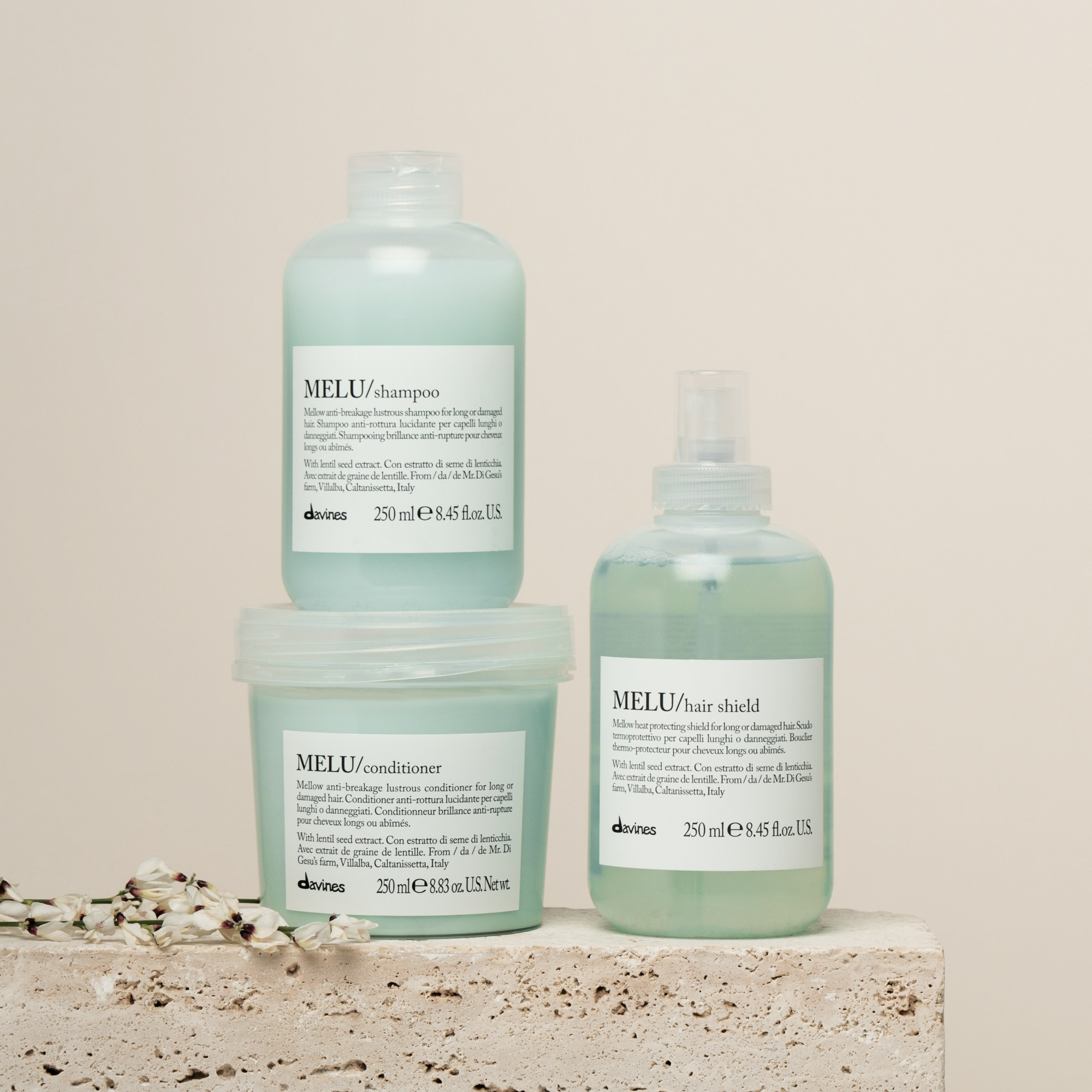 Davines ESSENTIALS MELU Anti-Breakage Repair Shampoo 250ml
