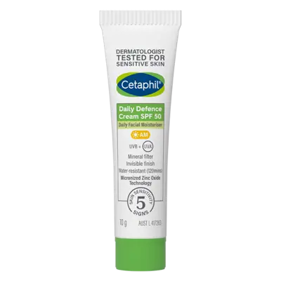 Cetaphil Daily Defence SPF 50+ 10ml - Spend 29 AUS ONLY