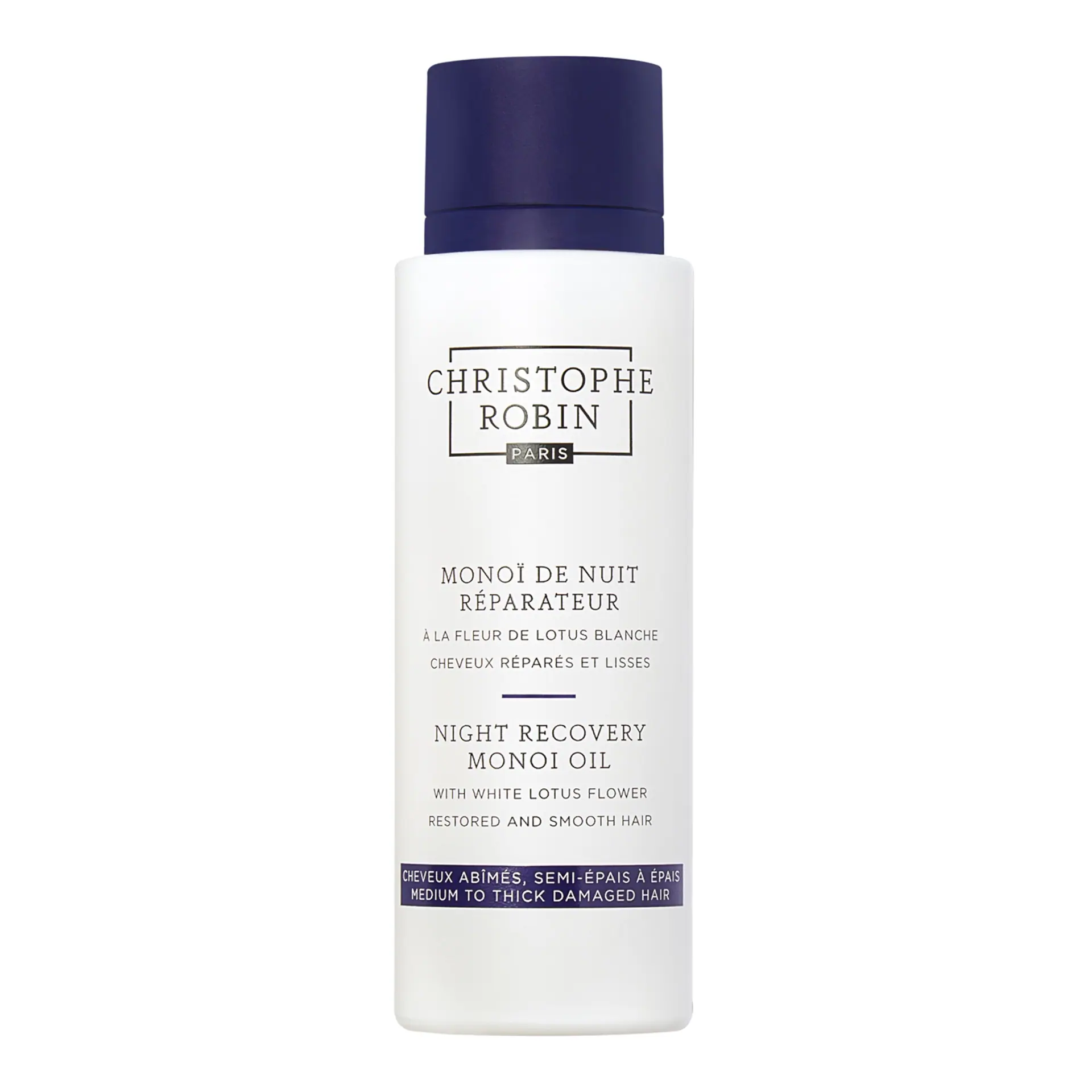 Christophe Robin Night Recovery Monoi Oil with White Lotus Flower 92gm