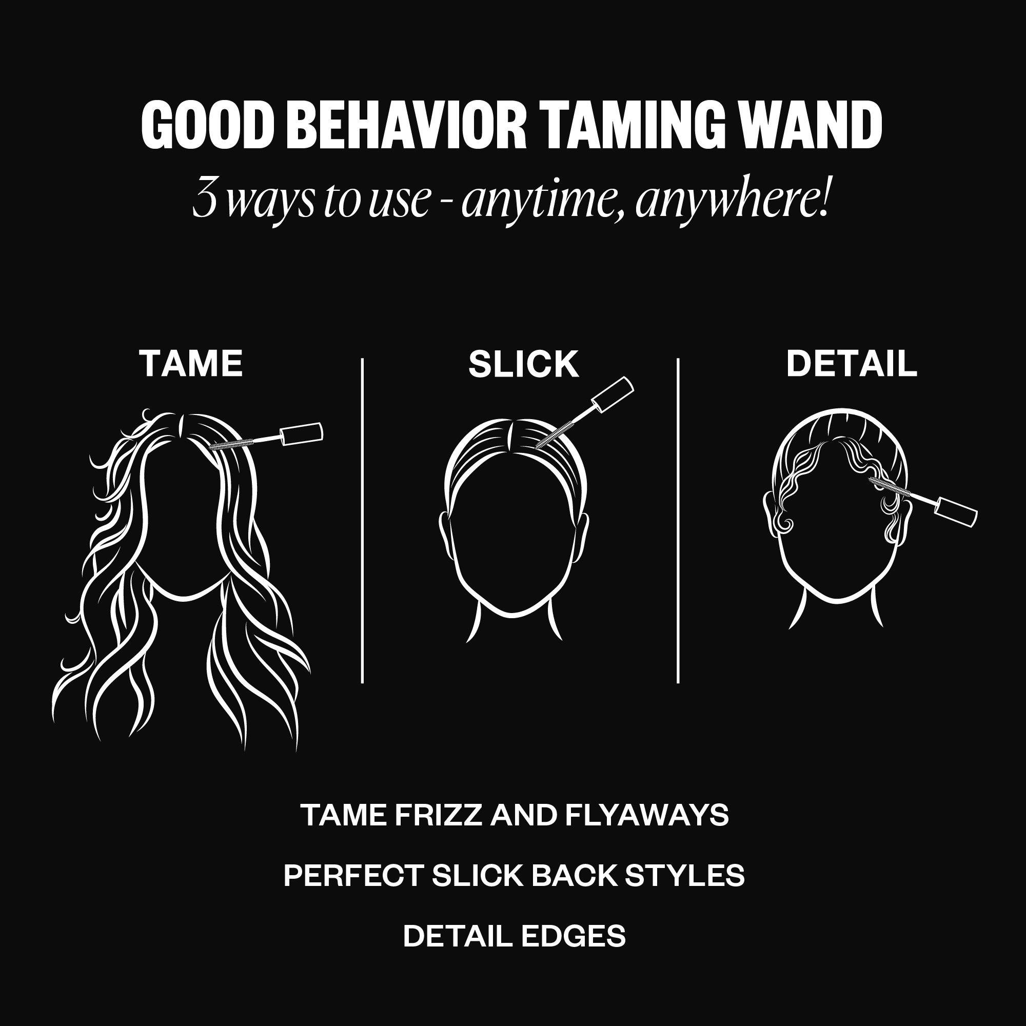 IGK GOOD BEHAVIOR Frizz & Flyaway Hair Taming Wand 13.5ml