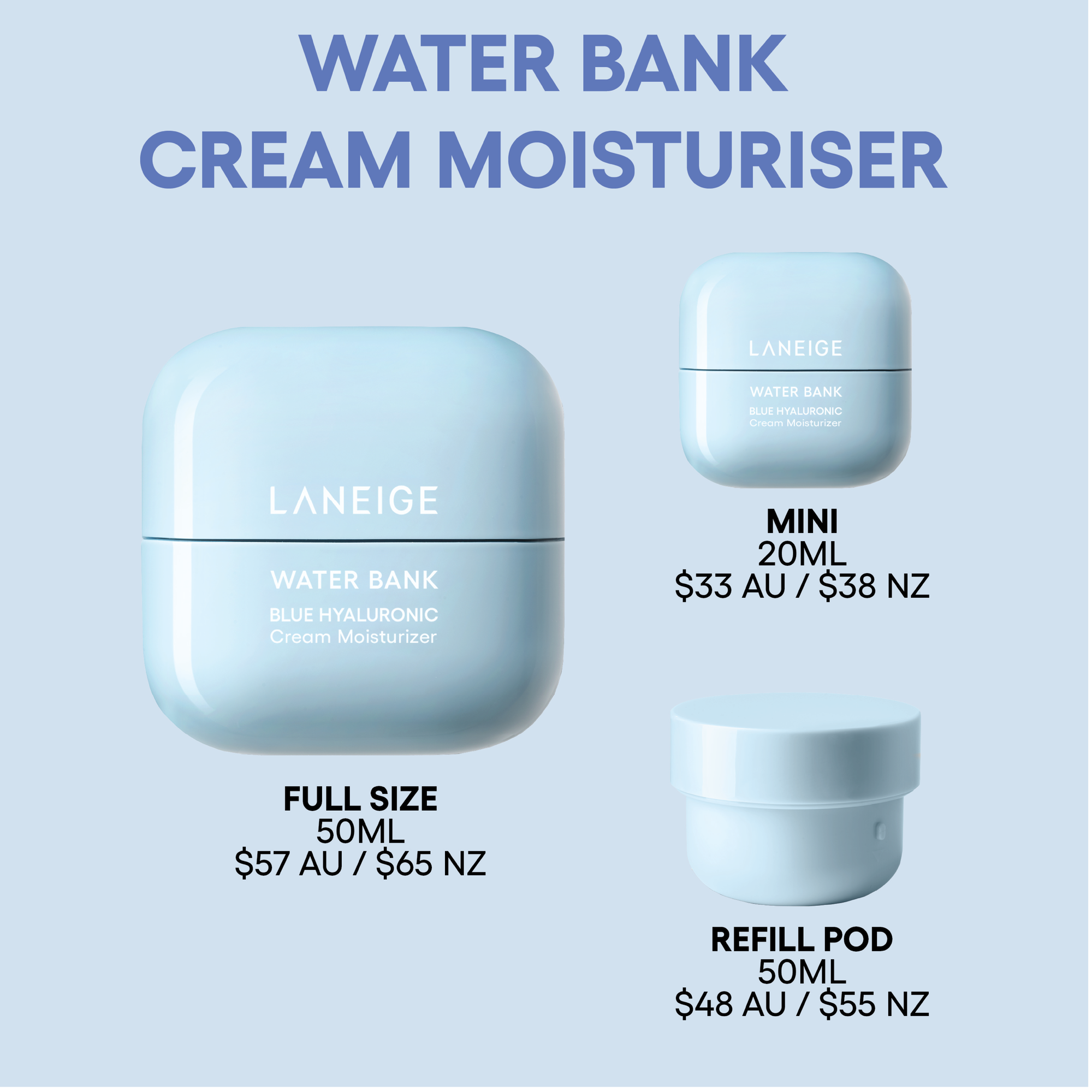 Laneige Water Bank Blue Hyaluronic Cream 20ml