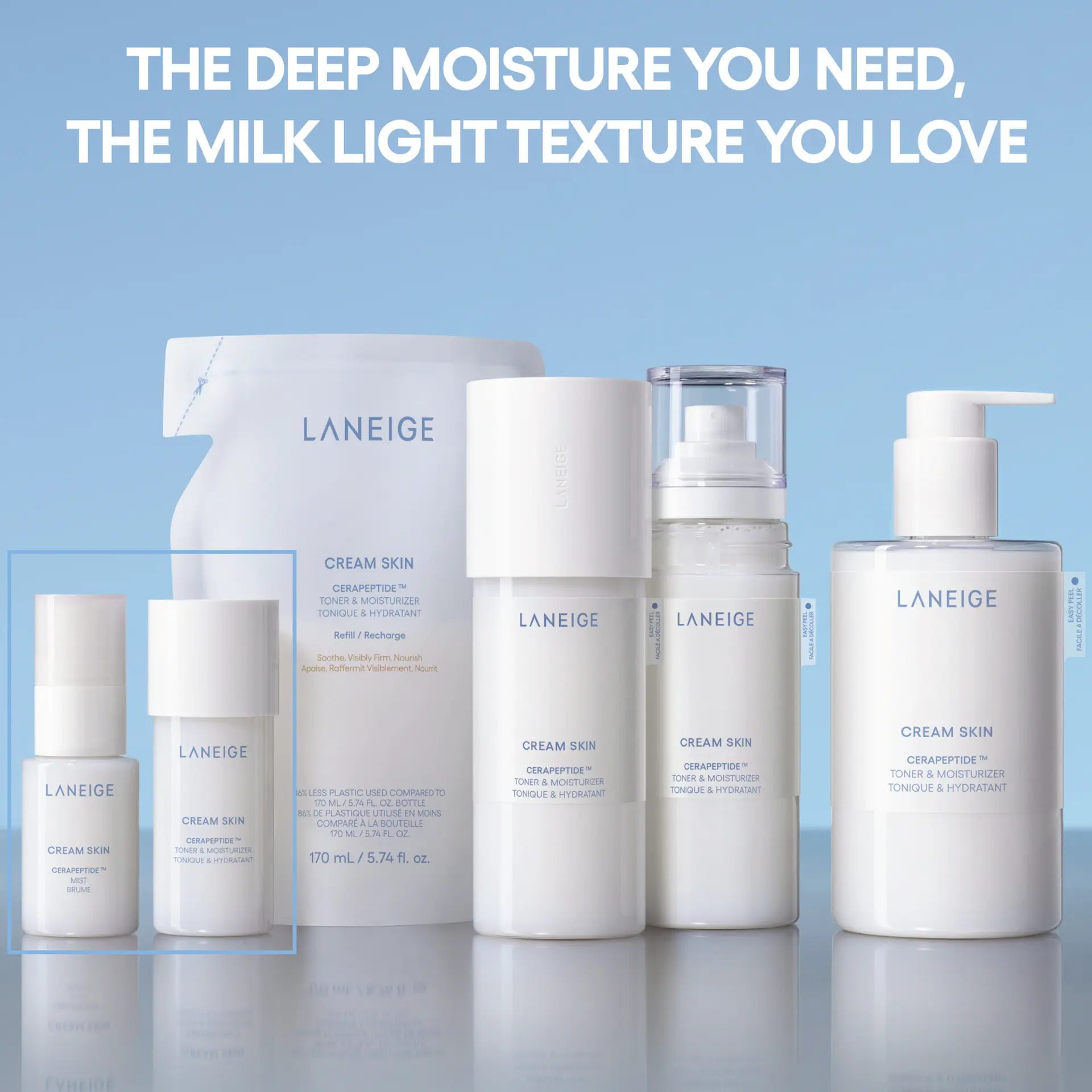 Laneige Cream Skin Cerapeptide™ Toner & Moisturizer Mist 30ml